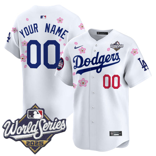 Dodgers 2025 World Series x Tokyo Series Vapor Premier Limited Custom Jersey V2 - Stitched