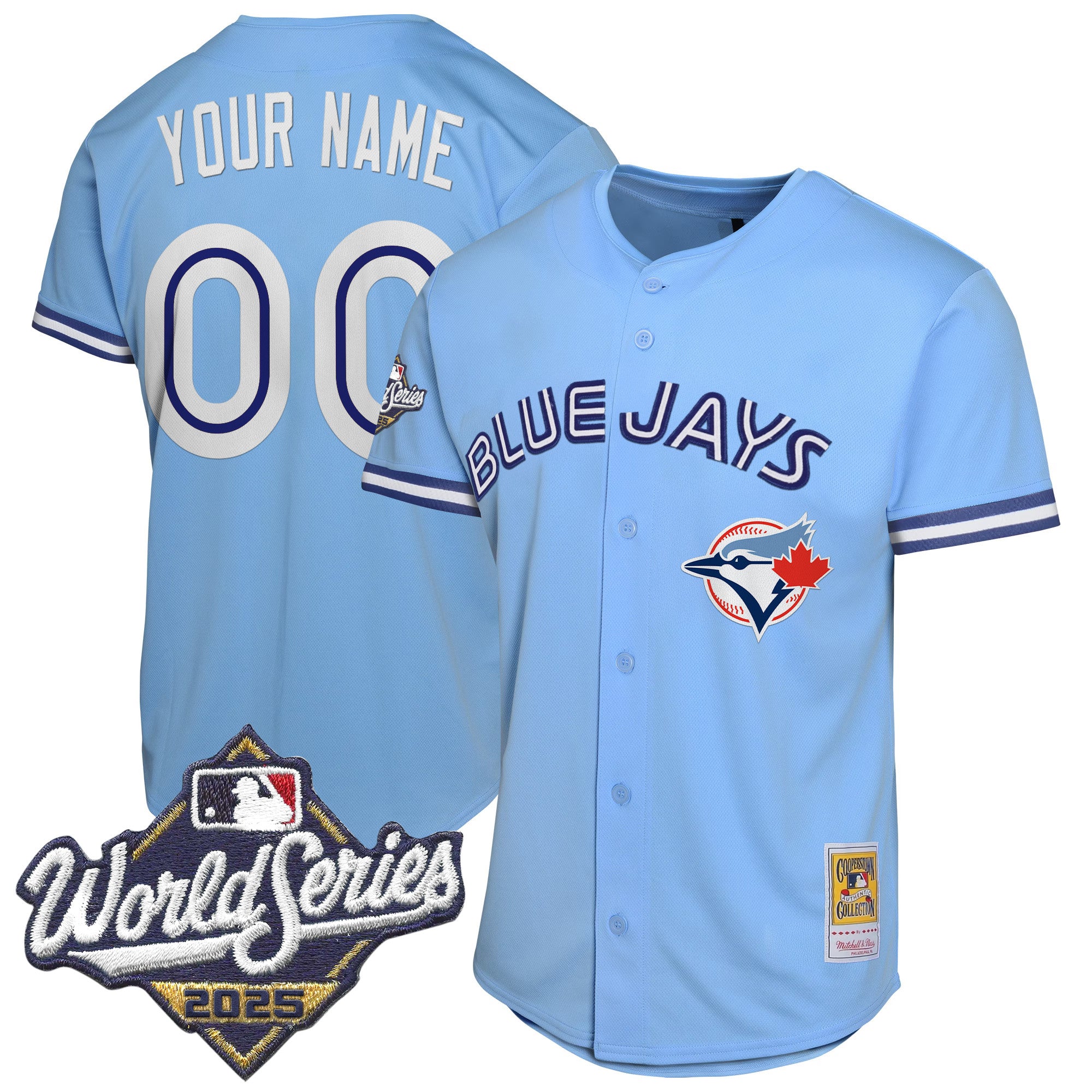 Toronto Blue Jays Throwback Vapor Premier Limited Custom Jersey V2 - 2025 World Series Patch - All Stitched