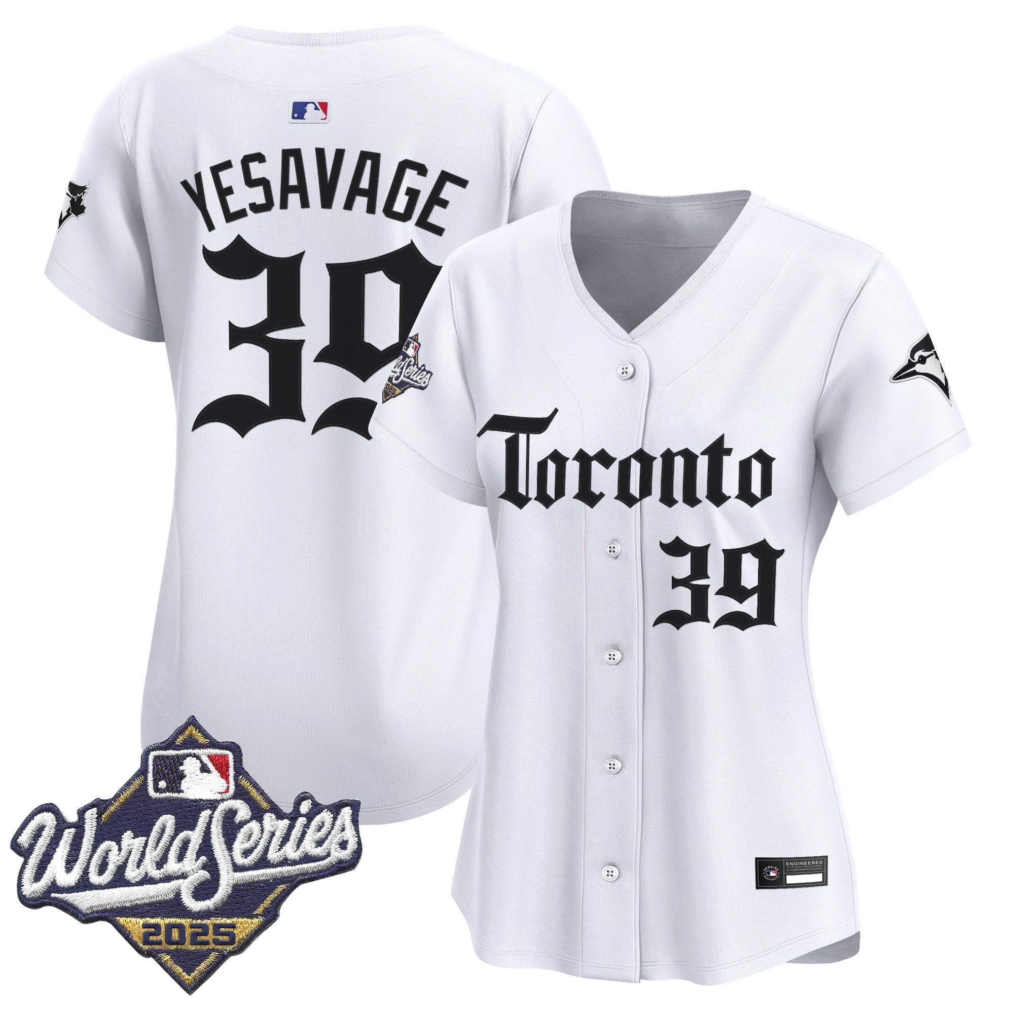 Women's Toronto Blue Jays 2025 World Series Vapor Premier Limited Jersey - Gothic North Edition - All Stitched