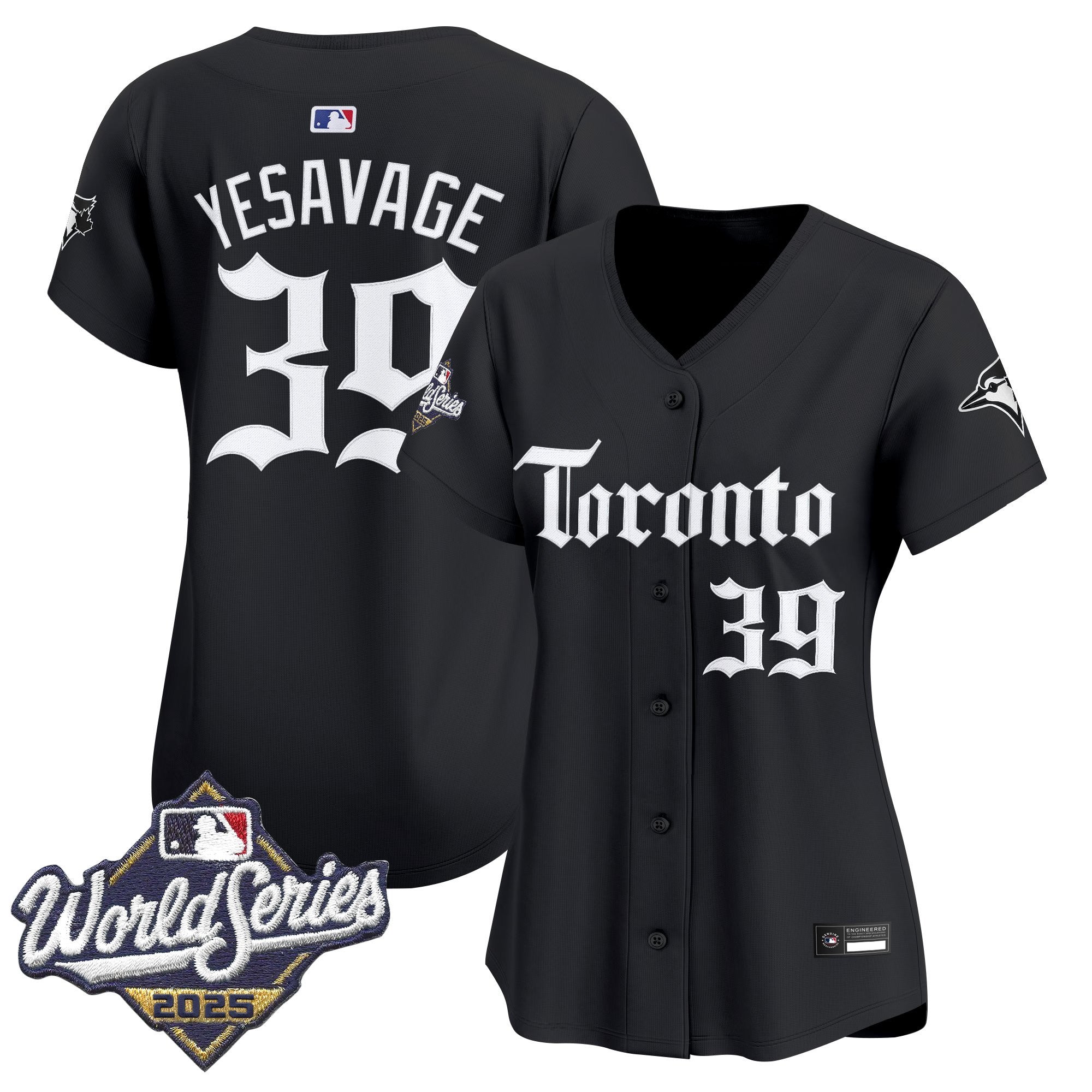Women's Toronto Blue Jays 2025 World Series Vapor Premier Limited Jersey - Gothic North Edition - All Stitched