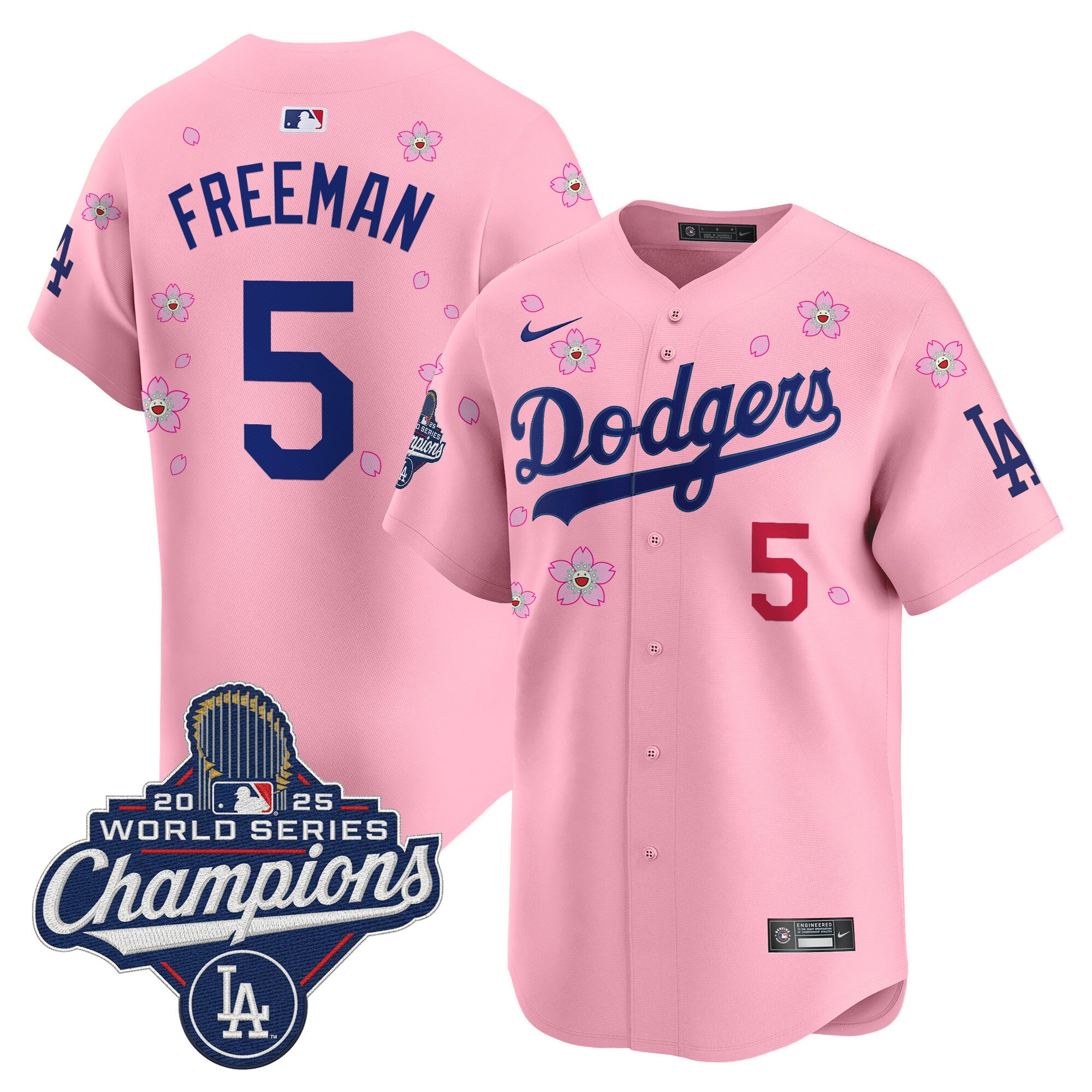 Men's Dodgers 2025 World Series Champions x Tokyo Series Vapor Premier Limited Jersey - Stitched