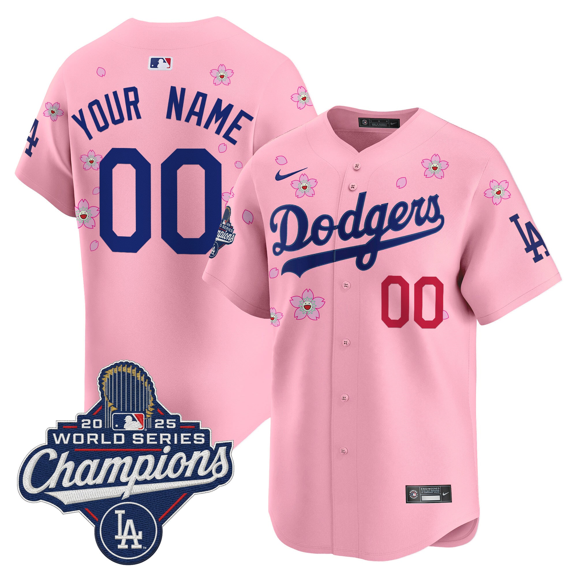 Dodgers 2025 World Series Champions x Tokyo Series Vapor Premier Limited Custom Jersey - Stitched