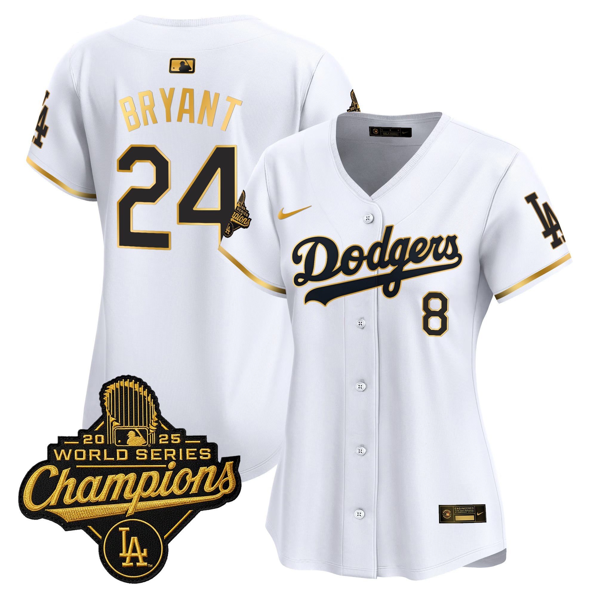 Women's Dodgers 2025 World Series Champions Vapor Premier Limited Jersey - All Stitched