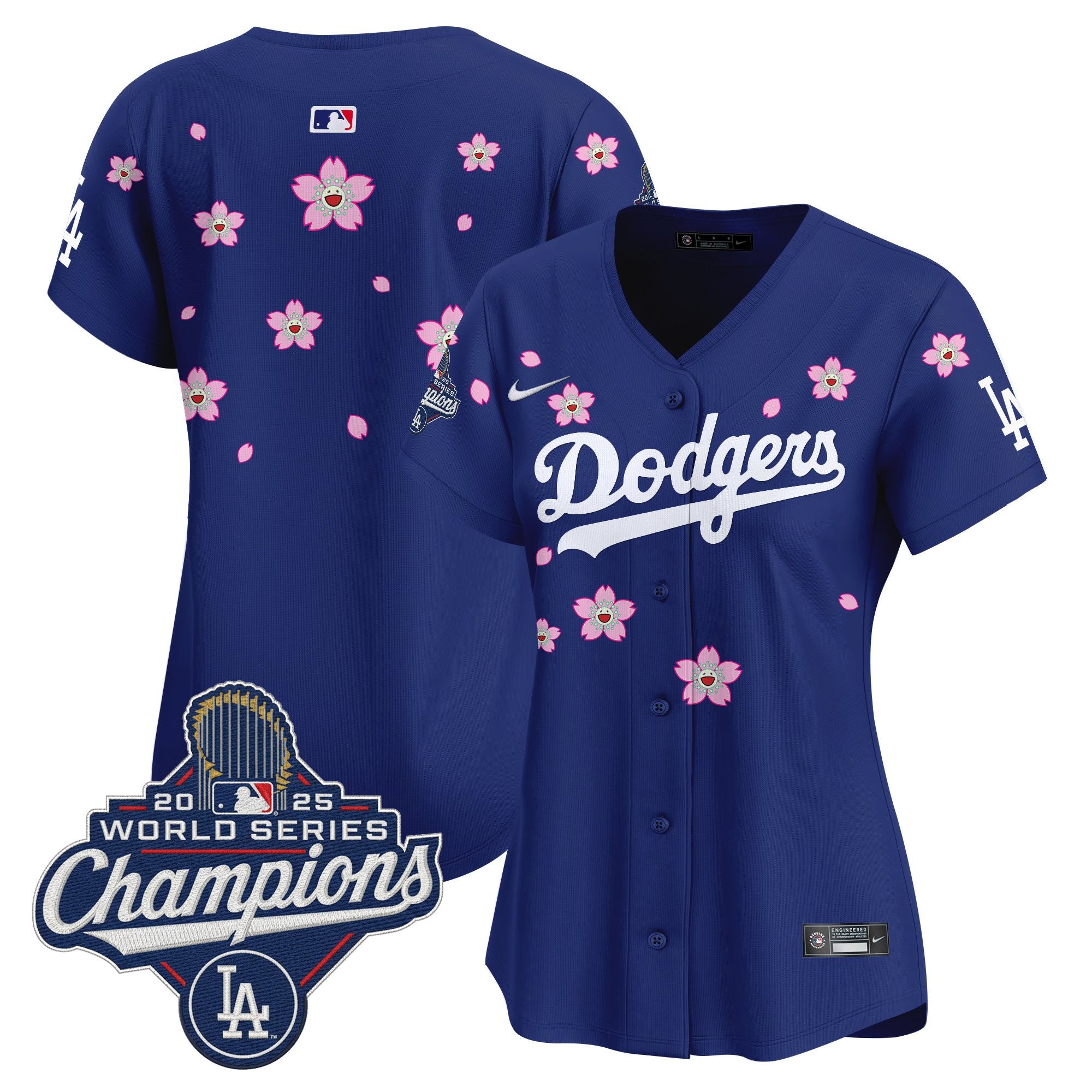 Women's Dodgers 2025 World Series Champions x Tokyo Series Vapor Premier Limited Jersey - Stitched