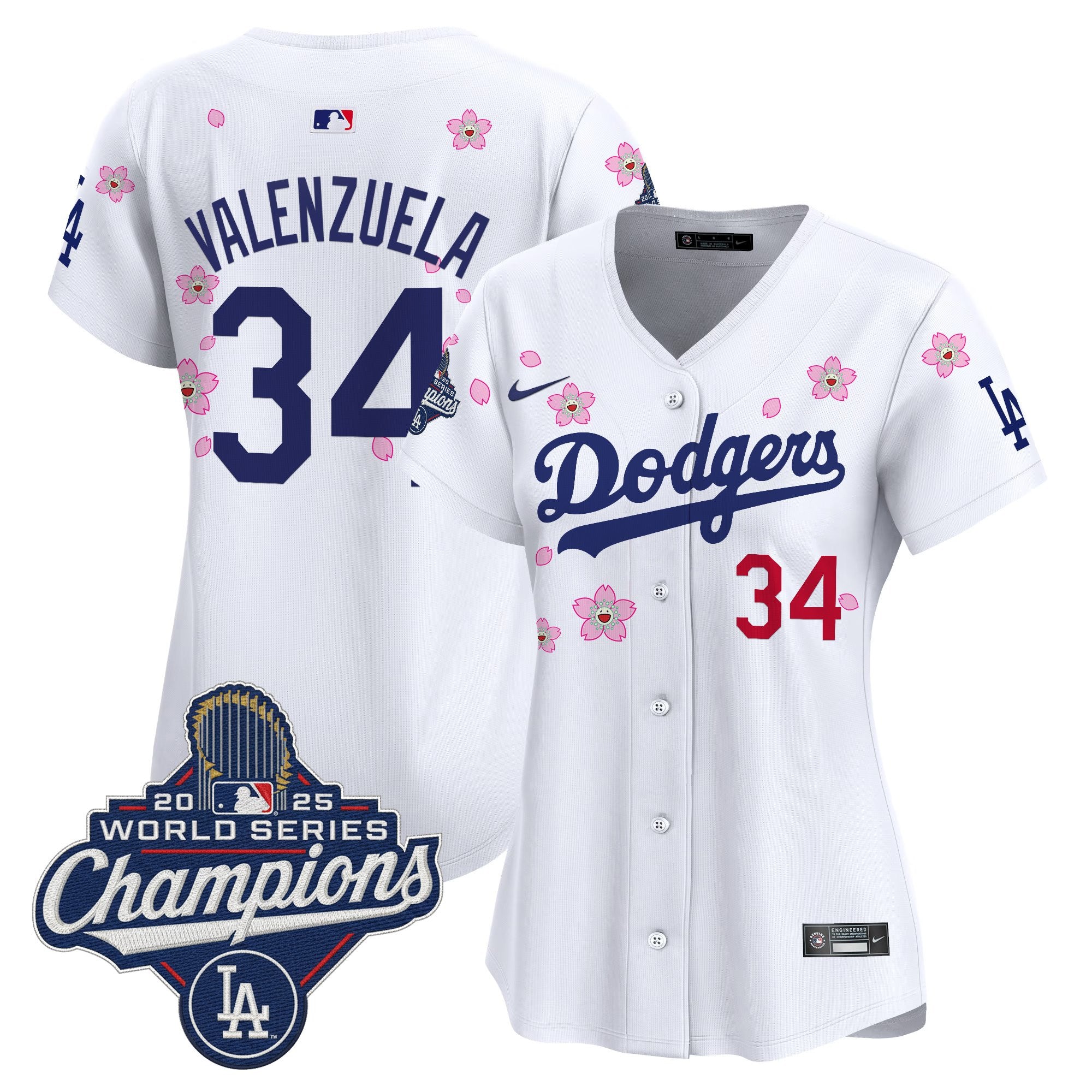 Women's Dodgers 2025 World Series Champions x Tokyo Series Vapor Premier Limited Jersey - Stitched