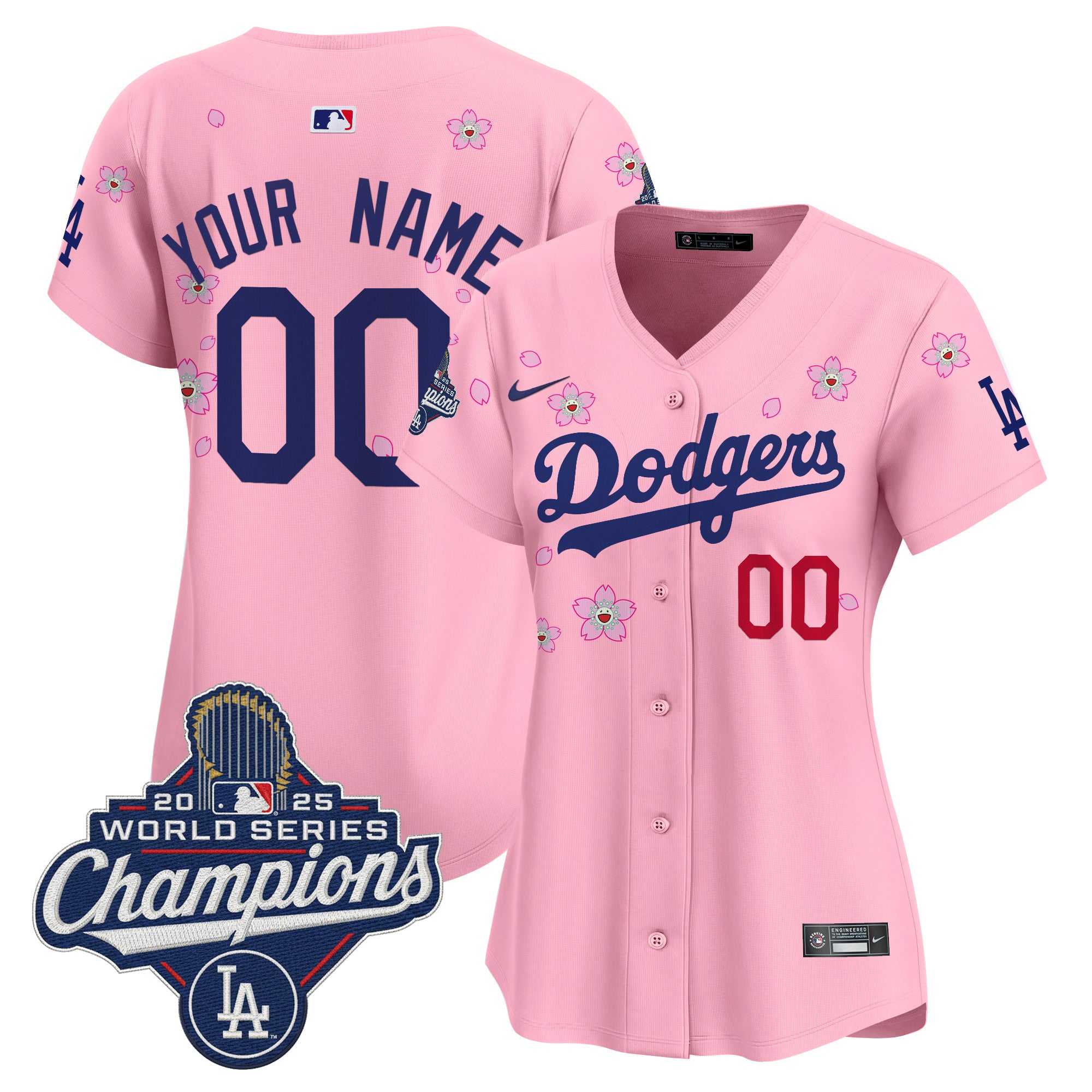 Dodgers 2025 World Series Champions x Tokyo Series Vapor Premier Limited Custom Jersey - Stitched