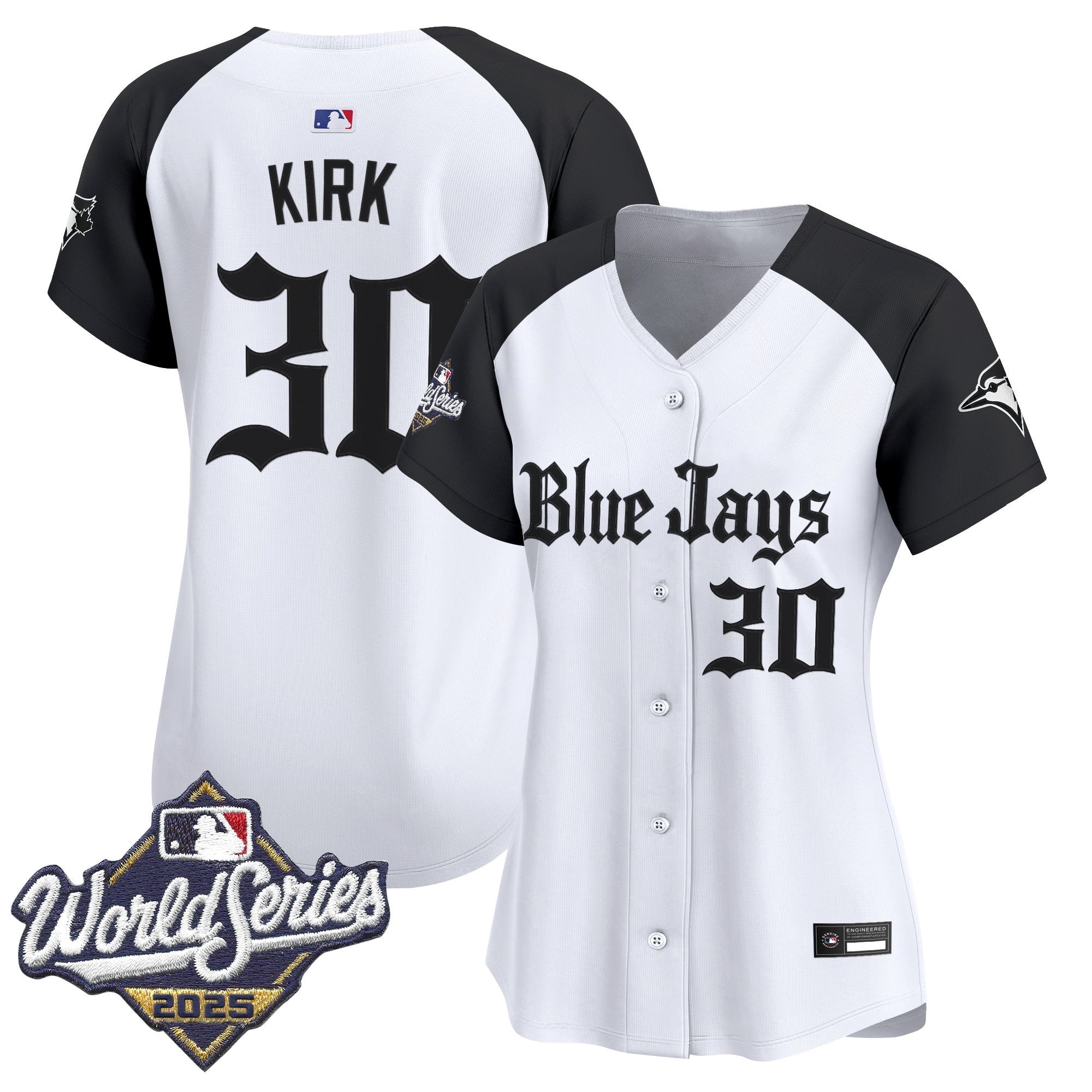 Women's Toronto Blue Jays 2025 World Series Vapor Premier Limited Jersey V2 - Gothic North Edition - All Stitched