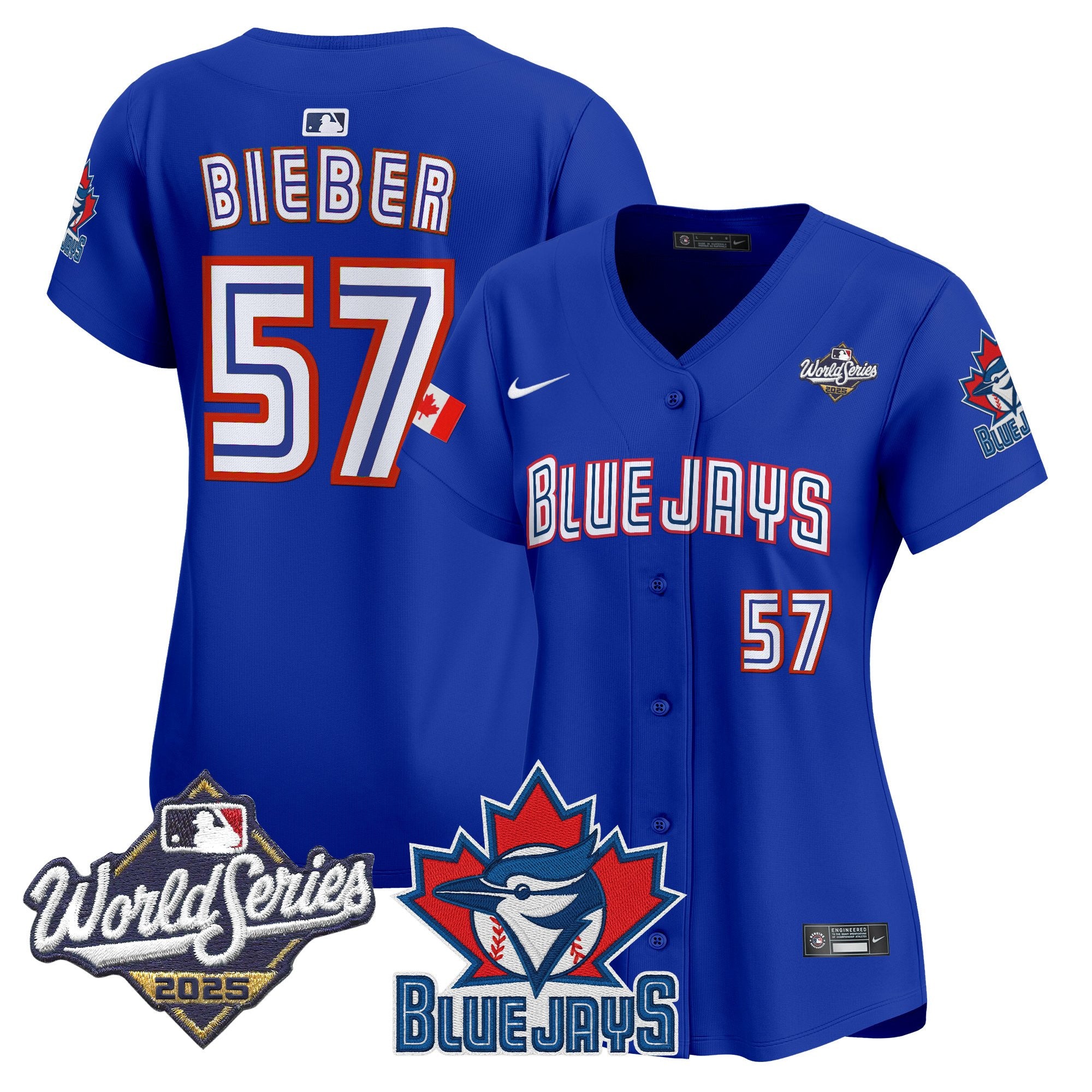 Women's Toronto Blue Jays 2025 World Series Vapor Premier Limited Jersey V3 - All Stitched