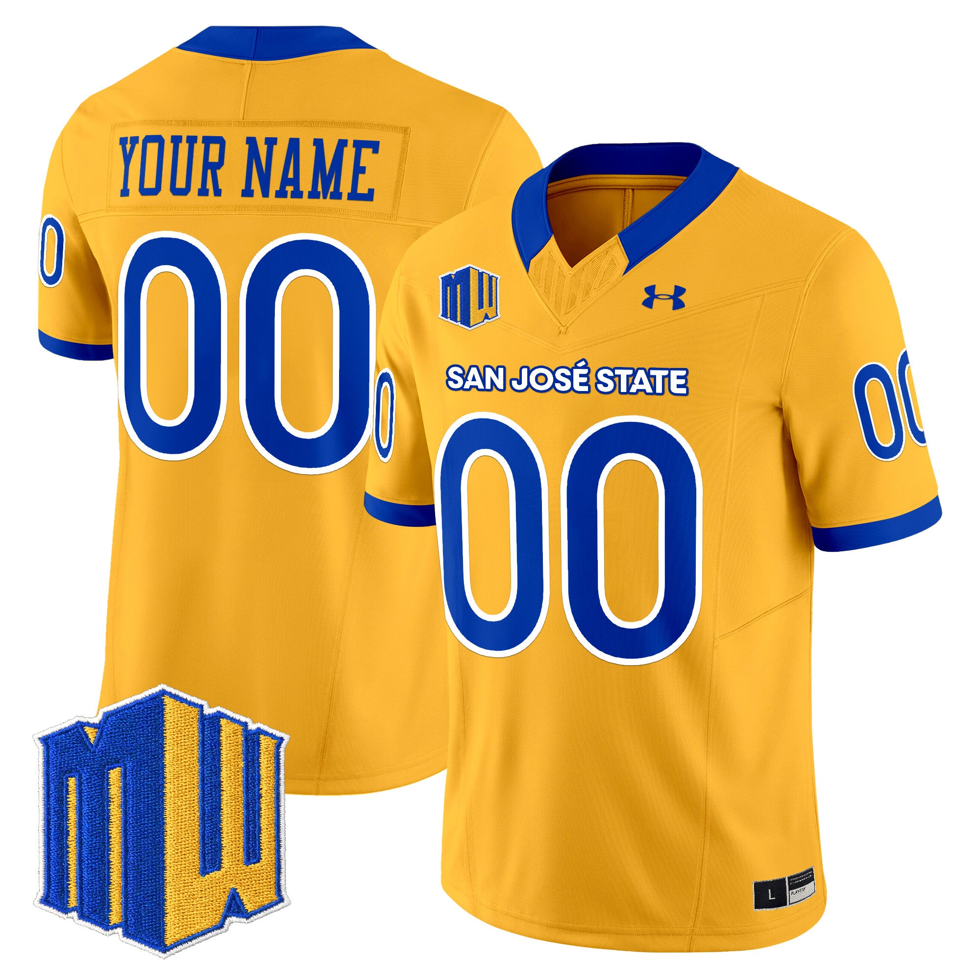 San José State Spartans 2025 Vapor Limited Custom Jersey - All Stitched