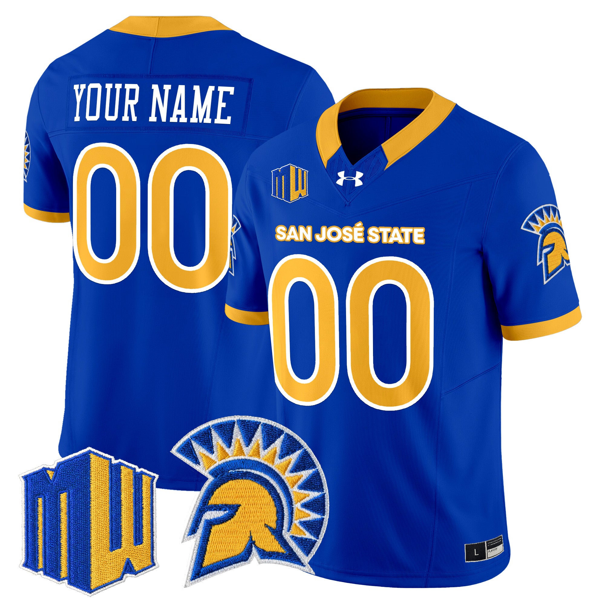 San José State Spartans 2025 Vapor Limited Custom Jersey - All Stitched