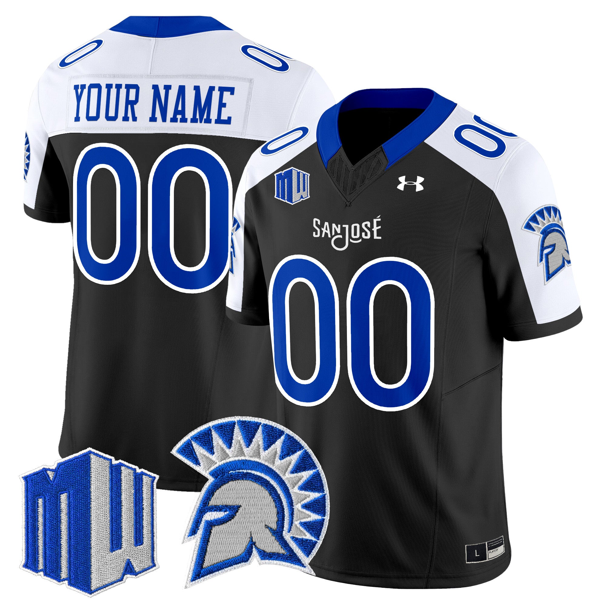 San José State Spartans 2025 Vapor Limited Custom Jersey - All Stitched