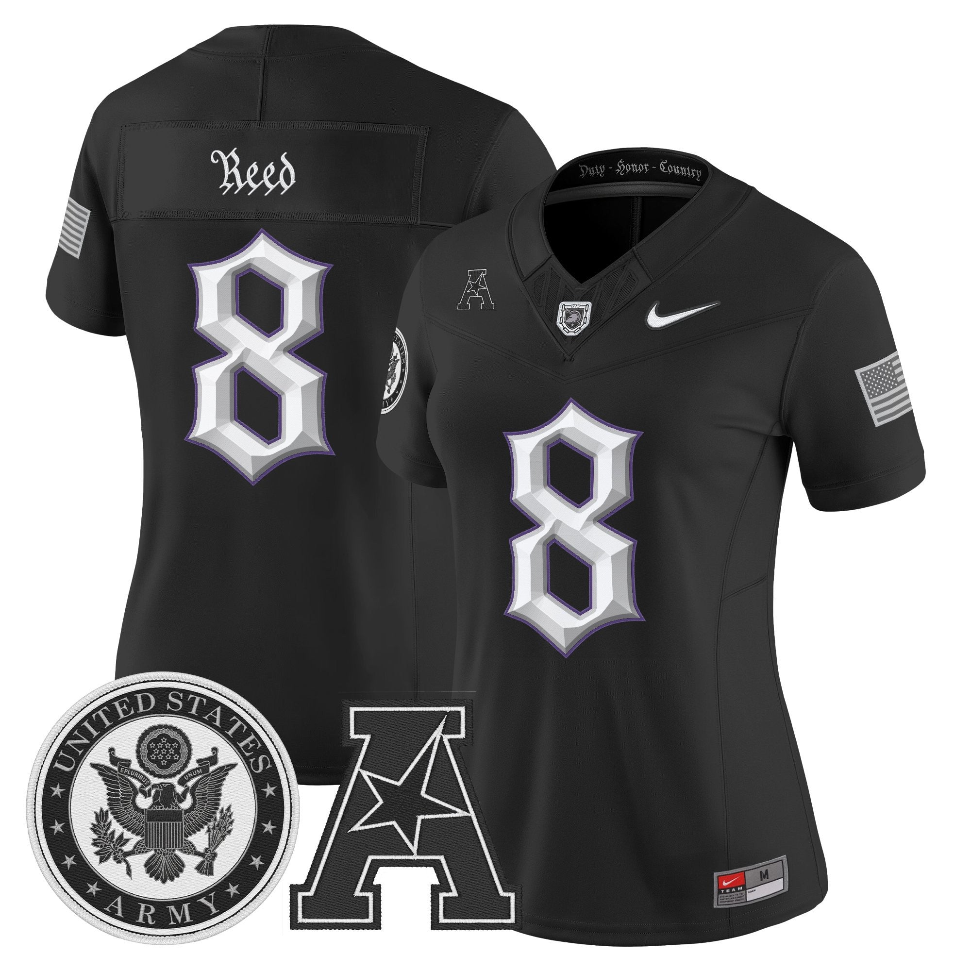Women's Army Black Knights Honoring 250 Years Of Service And Sacrifice Vapor Limited Jersey - All Stitched