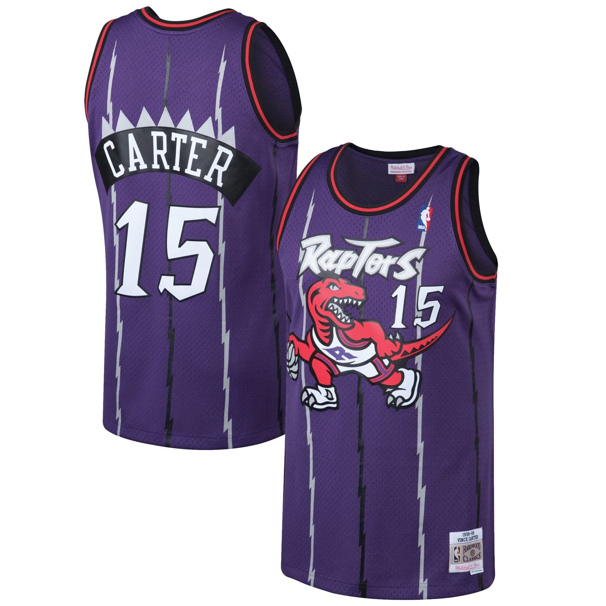 Toronto Raptors 1998-99 Vince Carter Mitchell & Ness Jersey - All Stitched