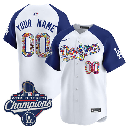 Dodgers 2025 World Series Champions x Takashi Murakami Vapor Premier Limited Custom Jersey - Stitched
