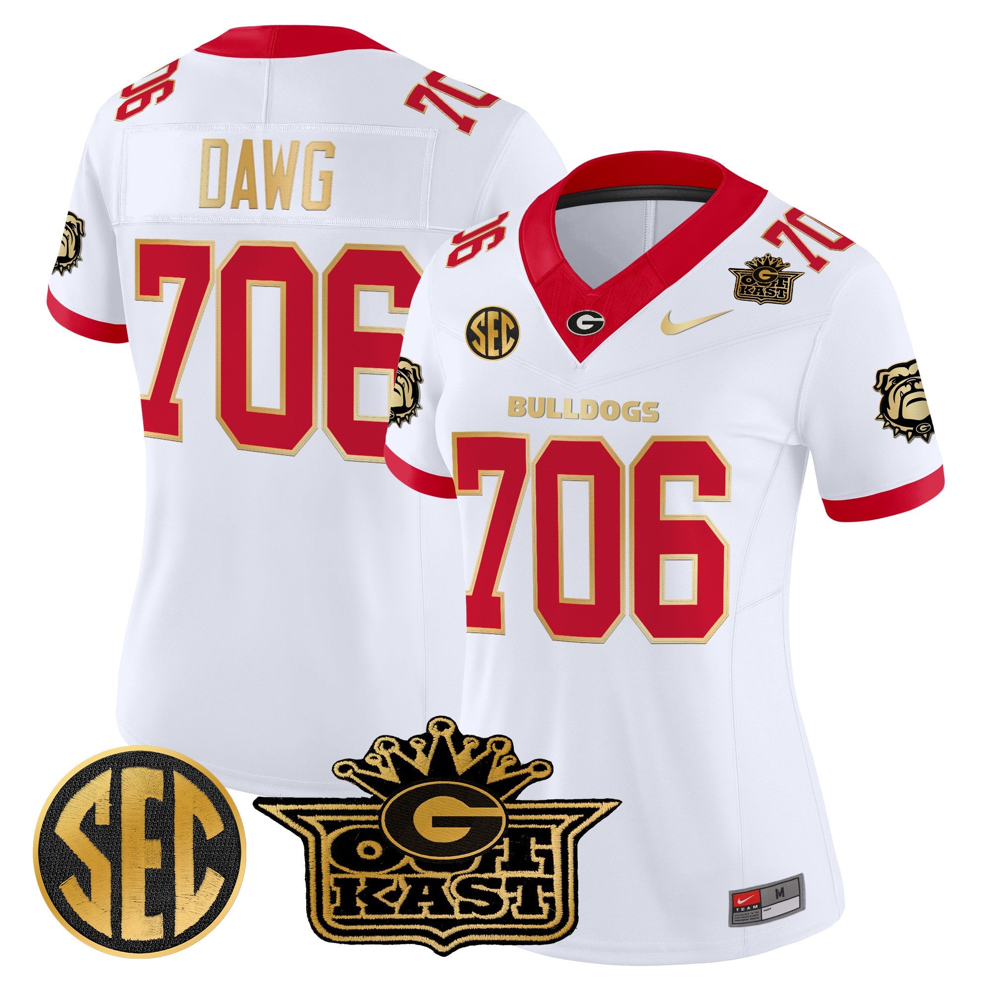 Women's Outkast x Georgia Bulldogs Vapor Limited Jersey - All stitched