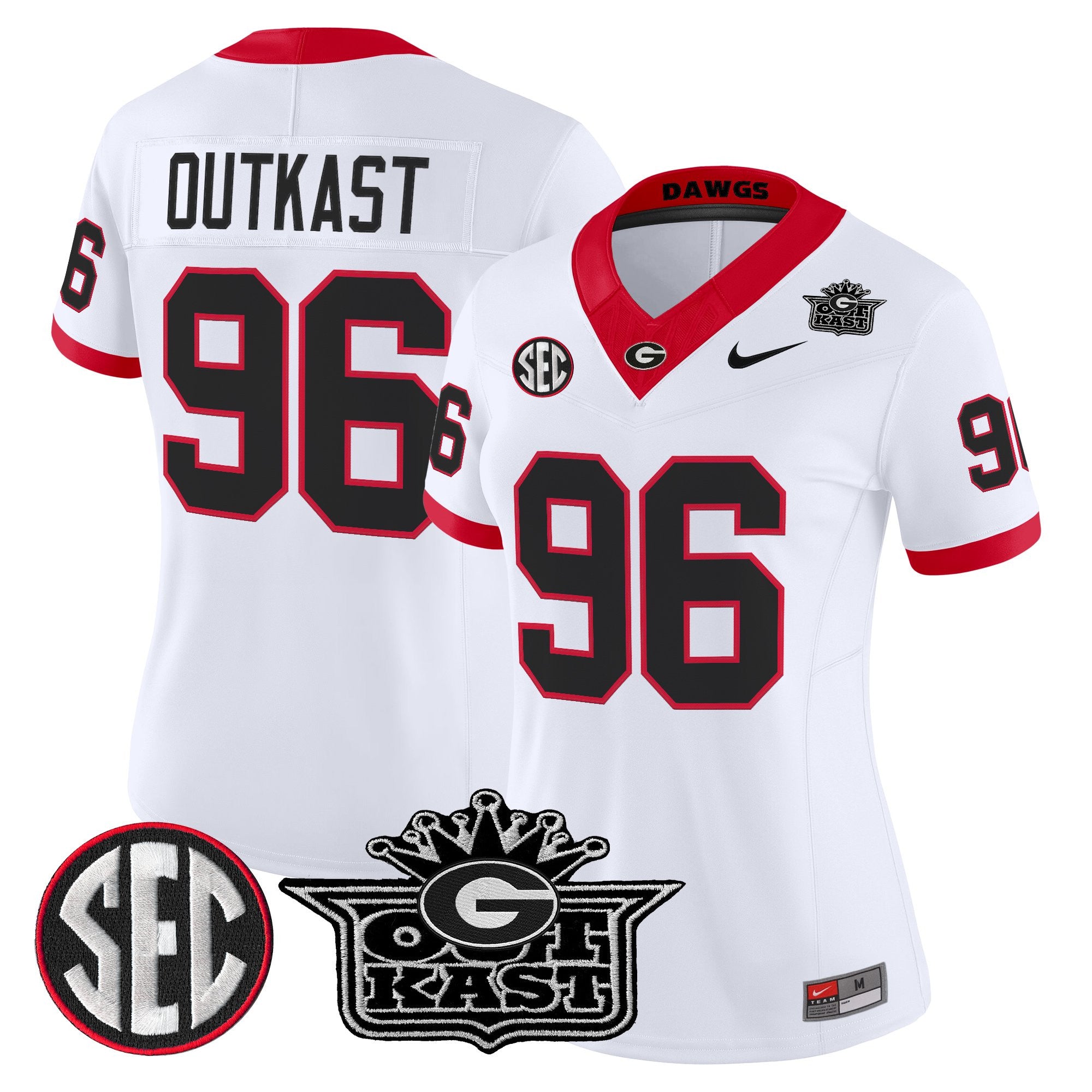 Women's Outkast x Georgia Bulldogs Vapor Limited Jersey - All stitched