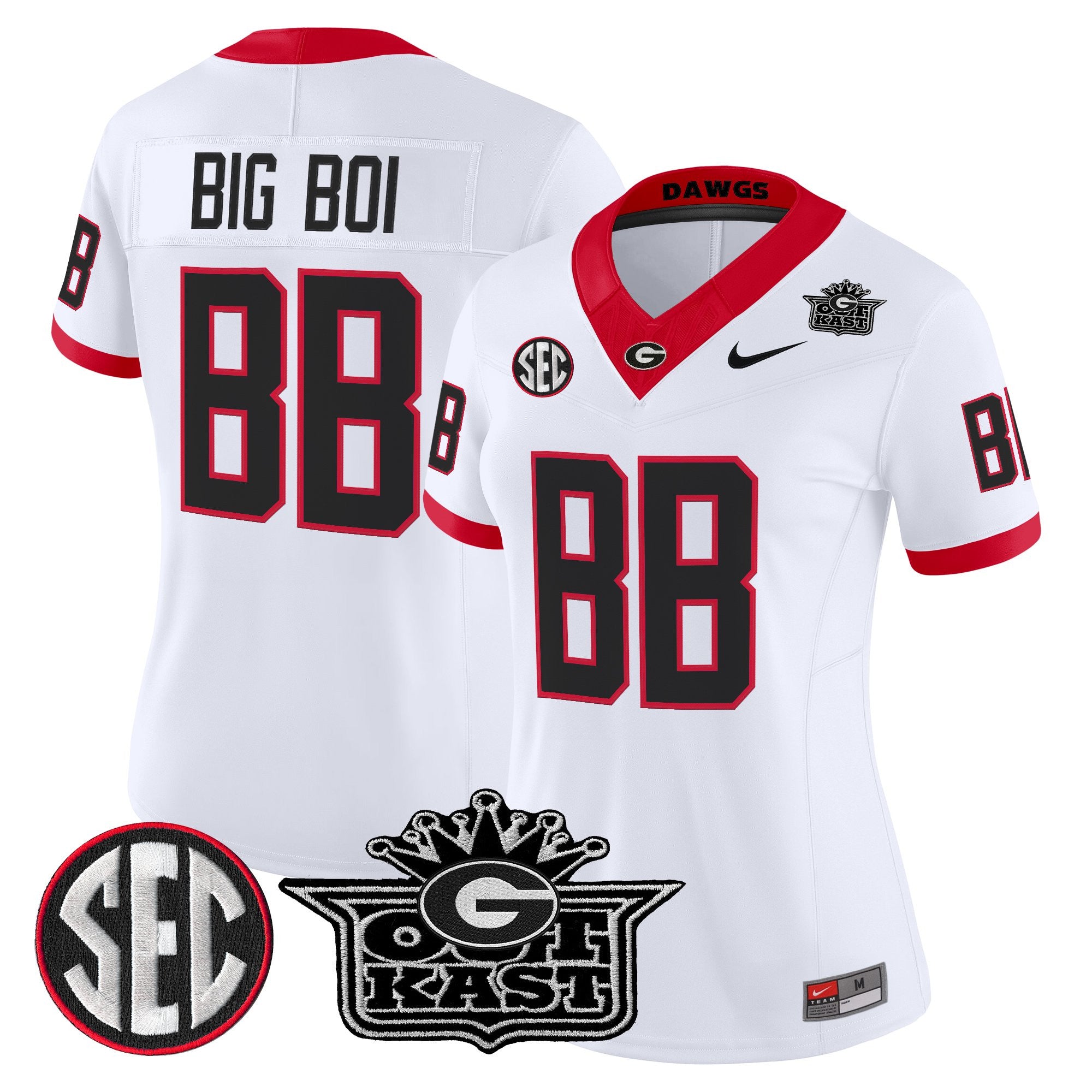 Women's Outkast x Georgia Bulldogs Vapor Limited Jersey - All stitched
