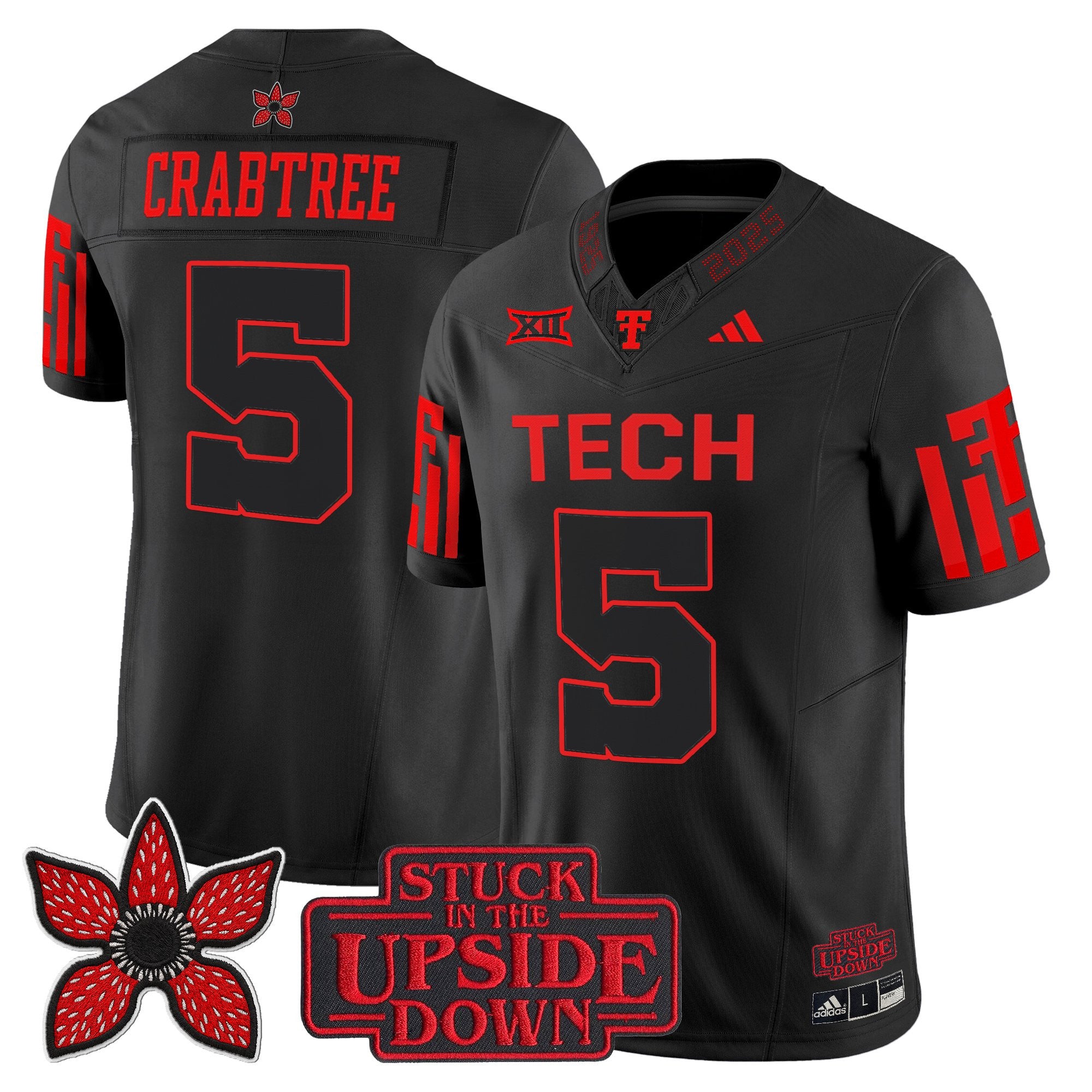 Men's Texas Tech Red Raiders 'Stranger Things Edition' Vapor Limited Jersey - All Stitched