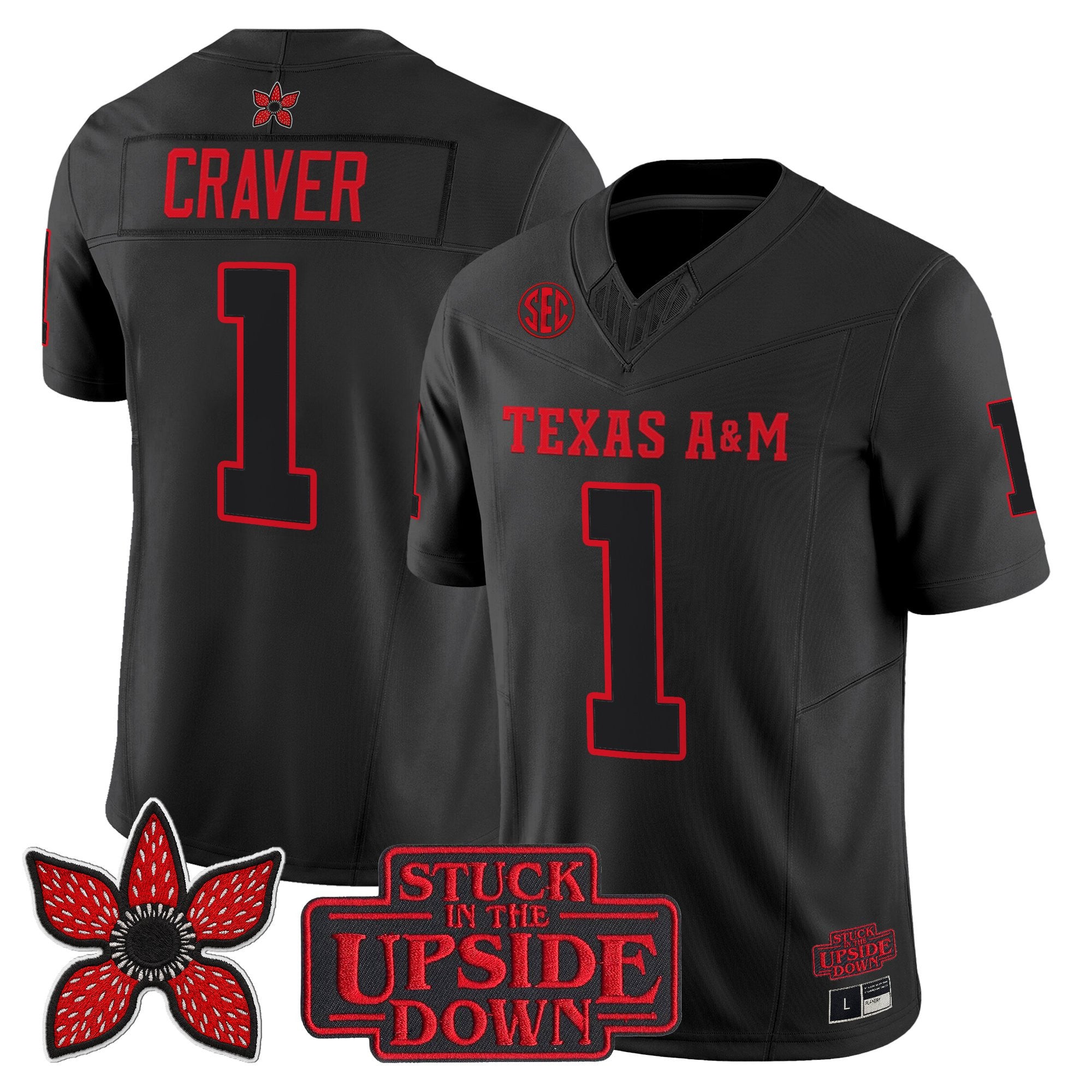 Texas A&M Aggies 'Stranger Things Edition' Vapor Limited Jersey - All Stitched