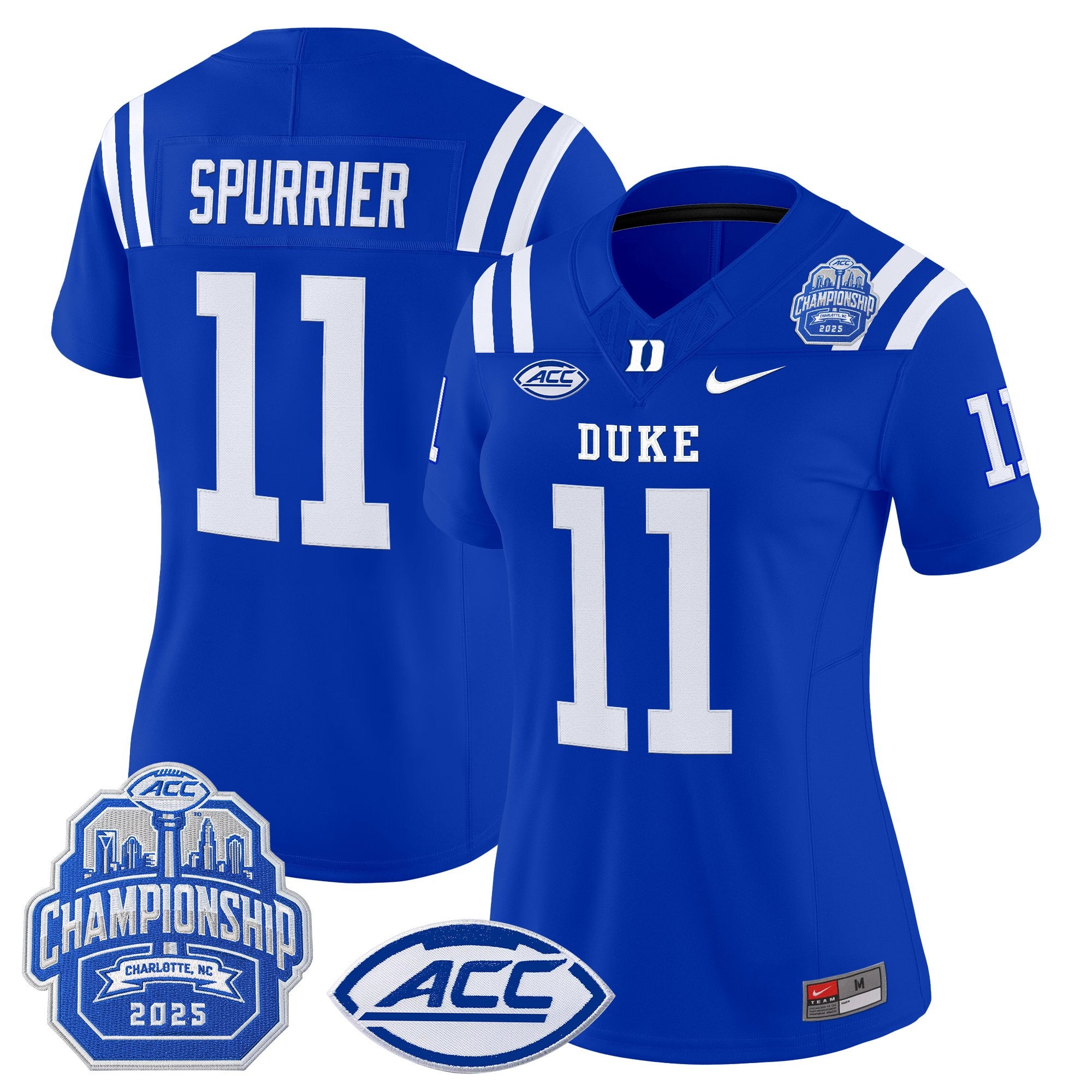 Women's Duke Blue Devils 2025 ACC Championship Vapor Limited Jersey - All Stitched