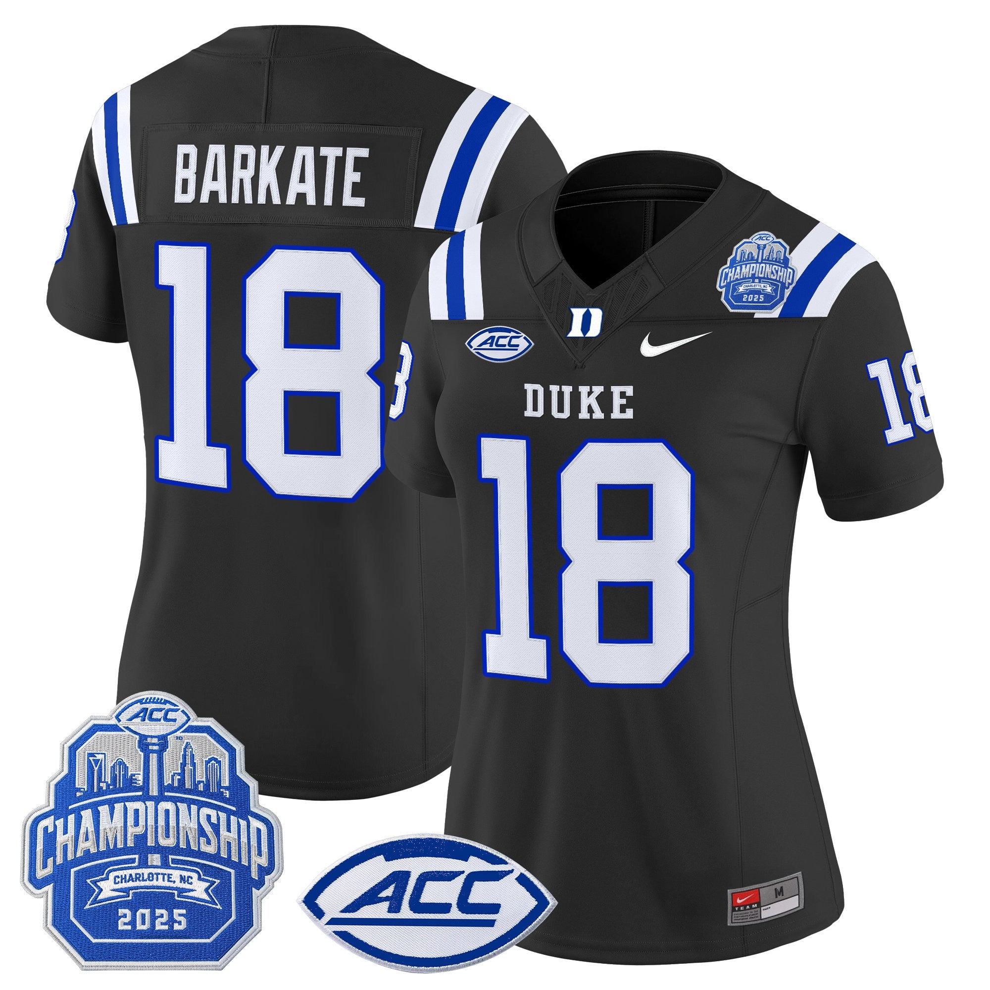 Women's Duke Blue Devils 2025 ACC Championship Vapor Limited Jersey - All Stitched