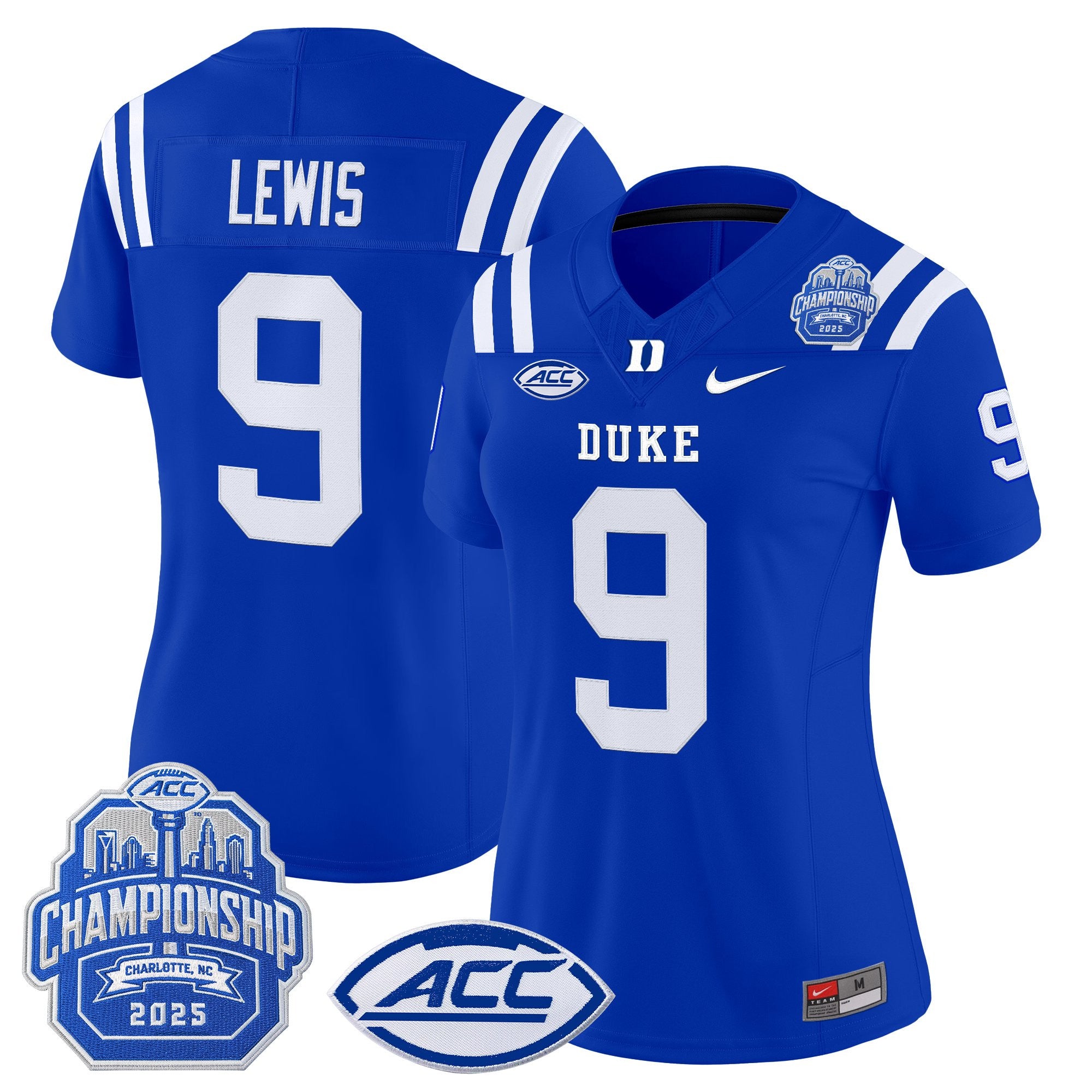 Women's Duke Blue Devils 2025 ACC Championship Vapor Limited Jersey - All Stitched