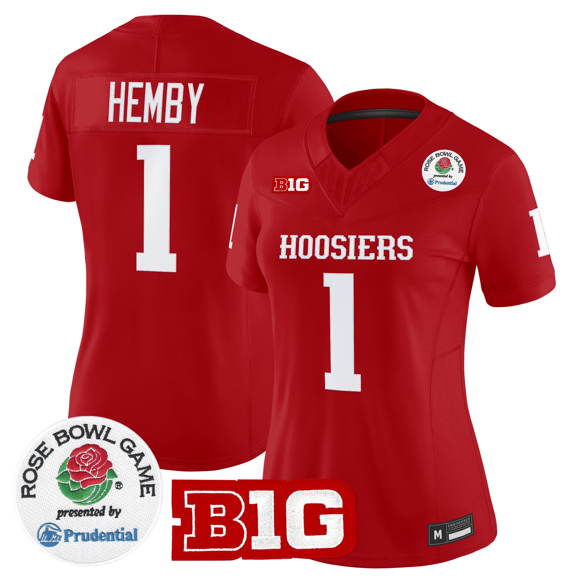 Women's Indiana Hoosiers 2026 Rose Bowl Vapor Limited Jersey - All Stitched