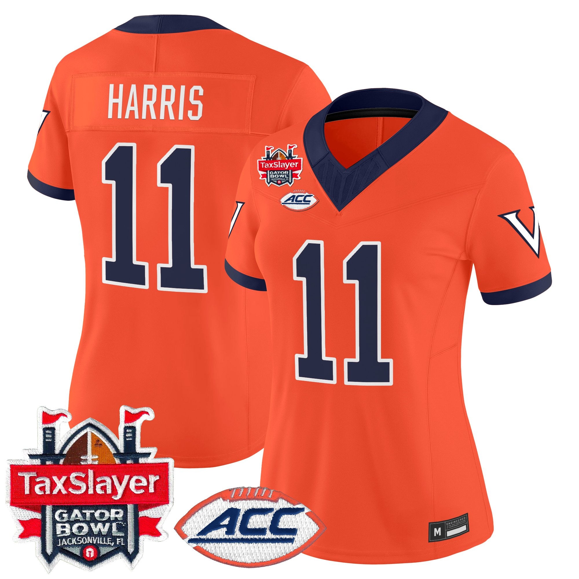Women's Virginia Cavaliers 1995 Throwbacks Vapor Limited Jersey - Gator Bowl Patch - All Stitched