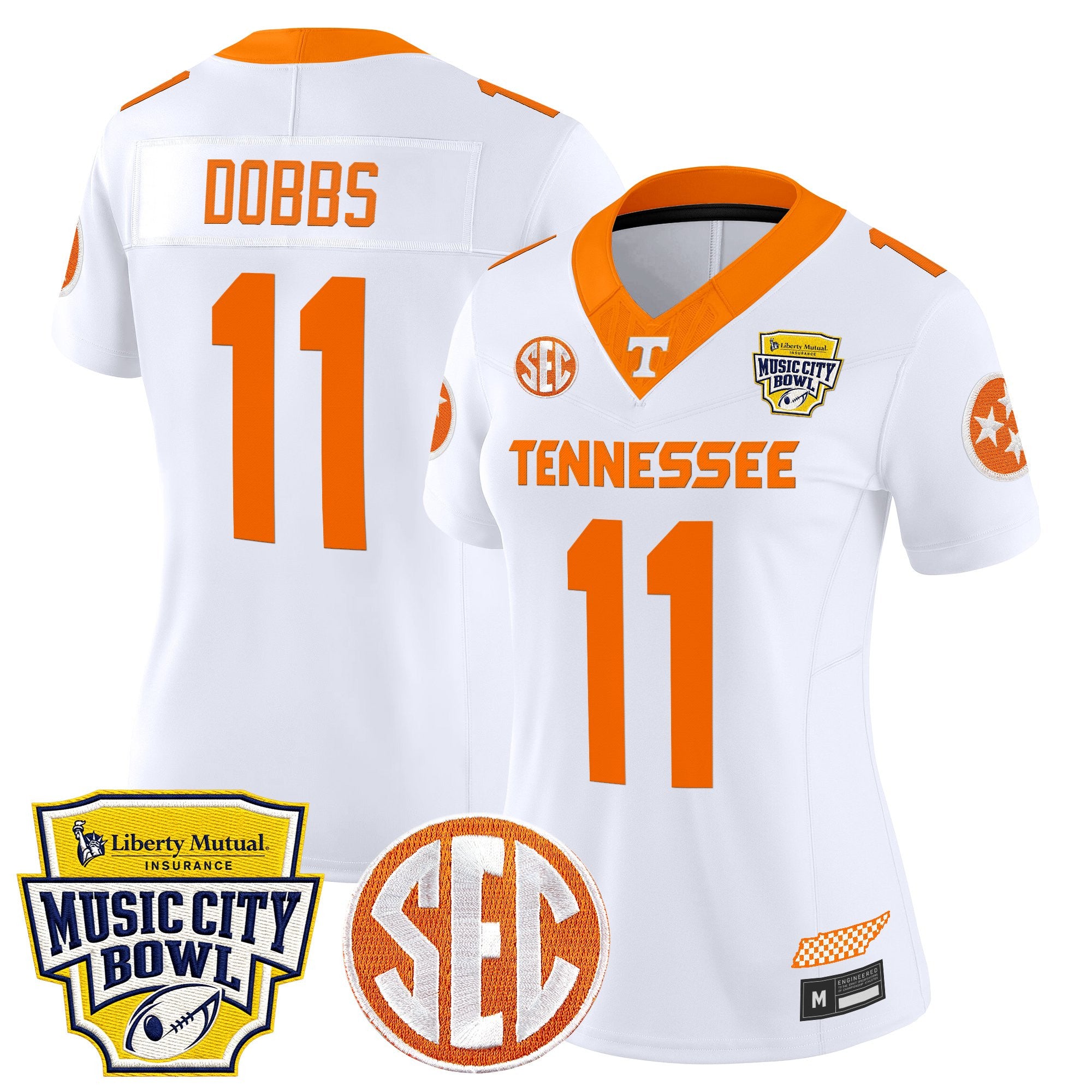 Women's Tennessee Volunteers 2025 Music City Bowl Vapor Limited Jersey - All Stitched
