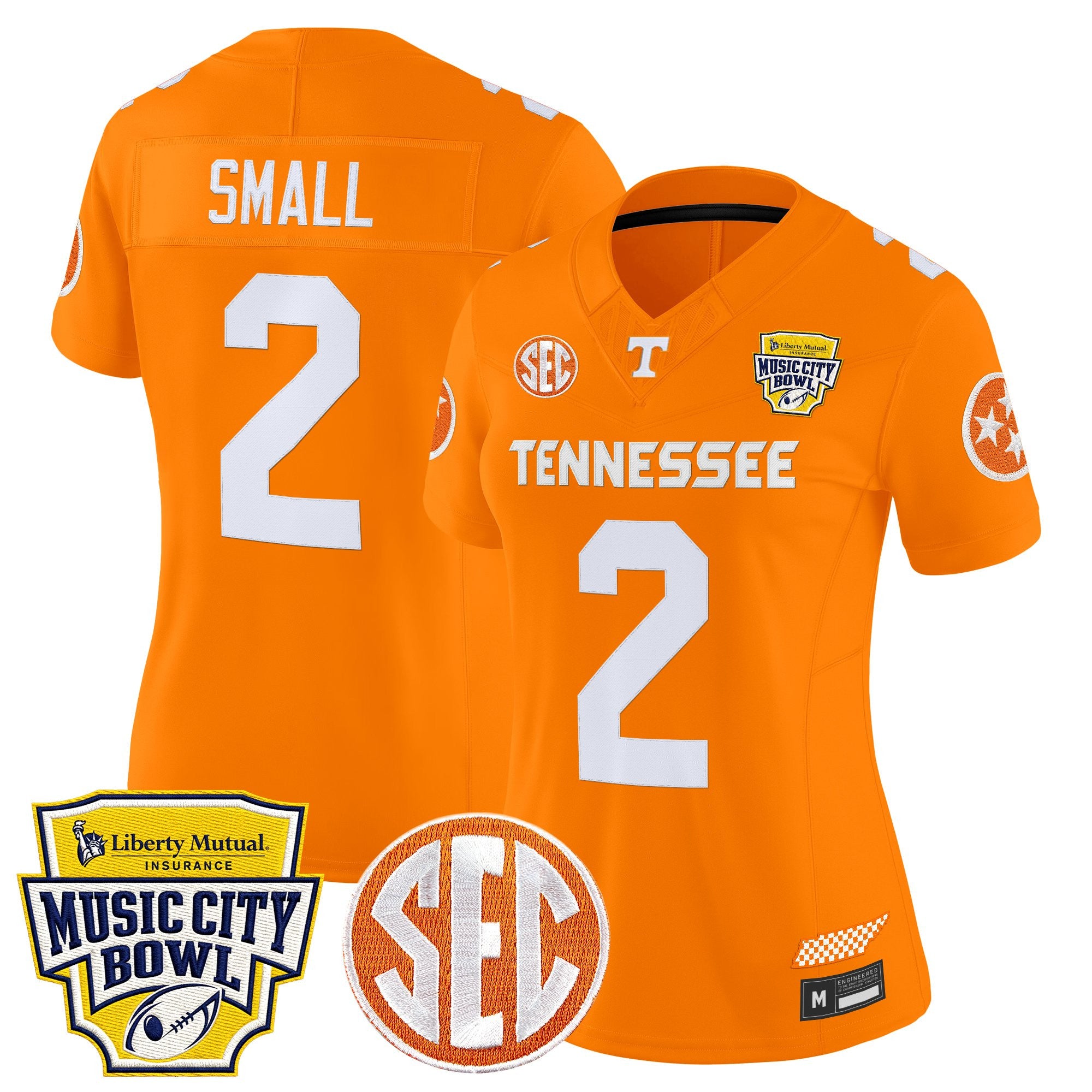 Women's Tennessee Volunteers 2025 Music City Bowl Vapor Limited Jersey - All Stitched