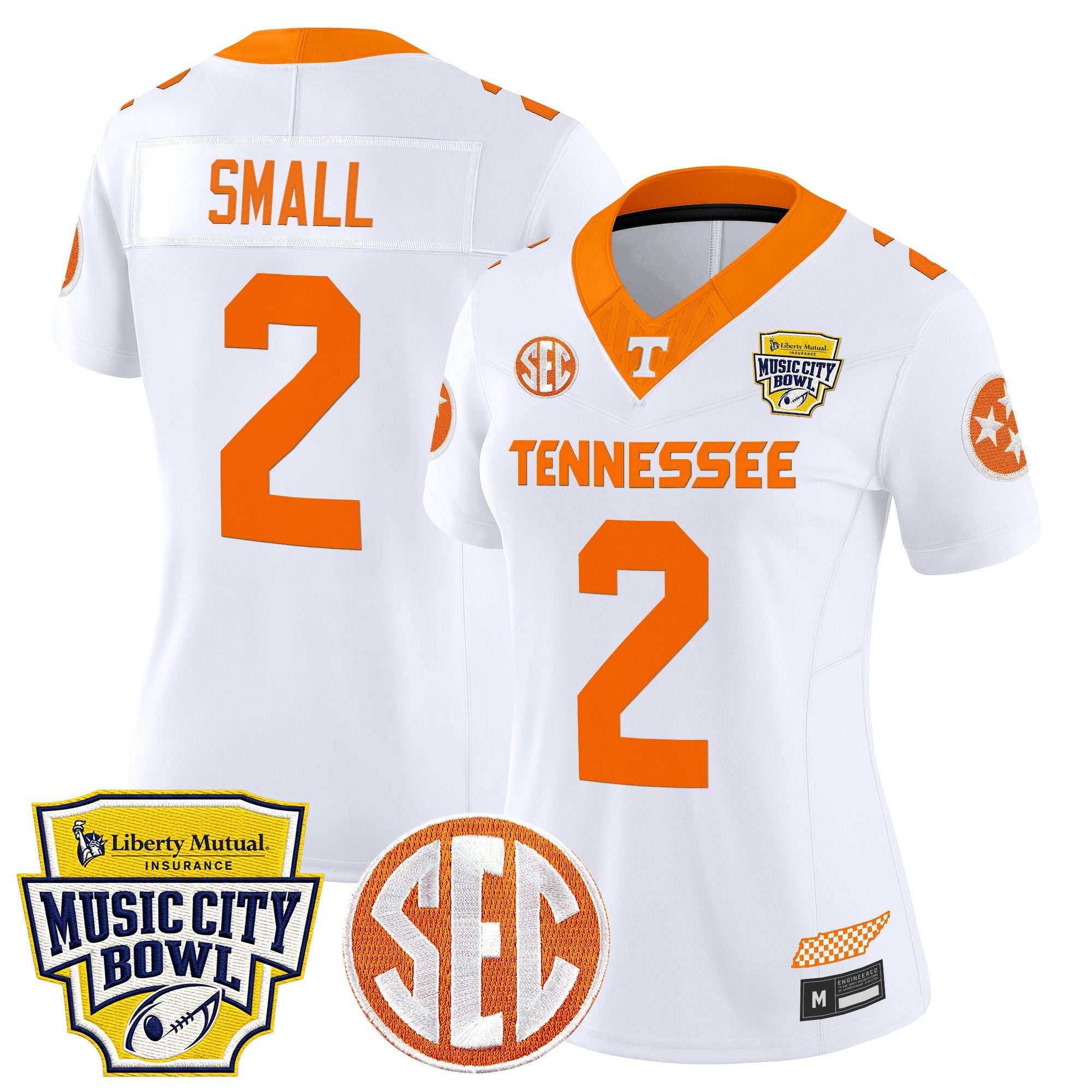 Women's Tennessee Volunteers 2025 Music City Bowl Vapor Limited Jersey - All Stitched