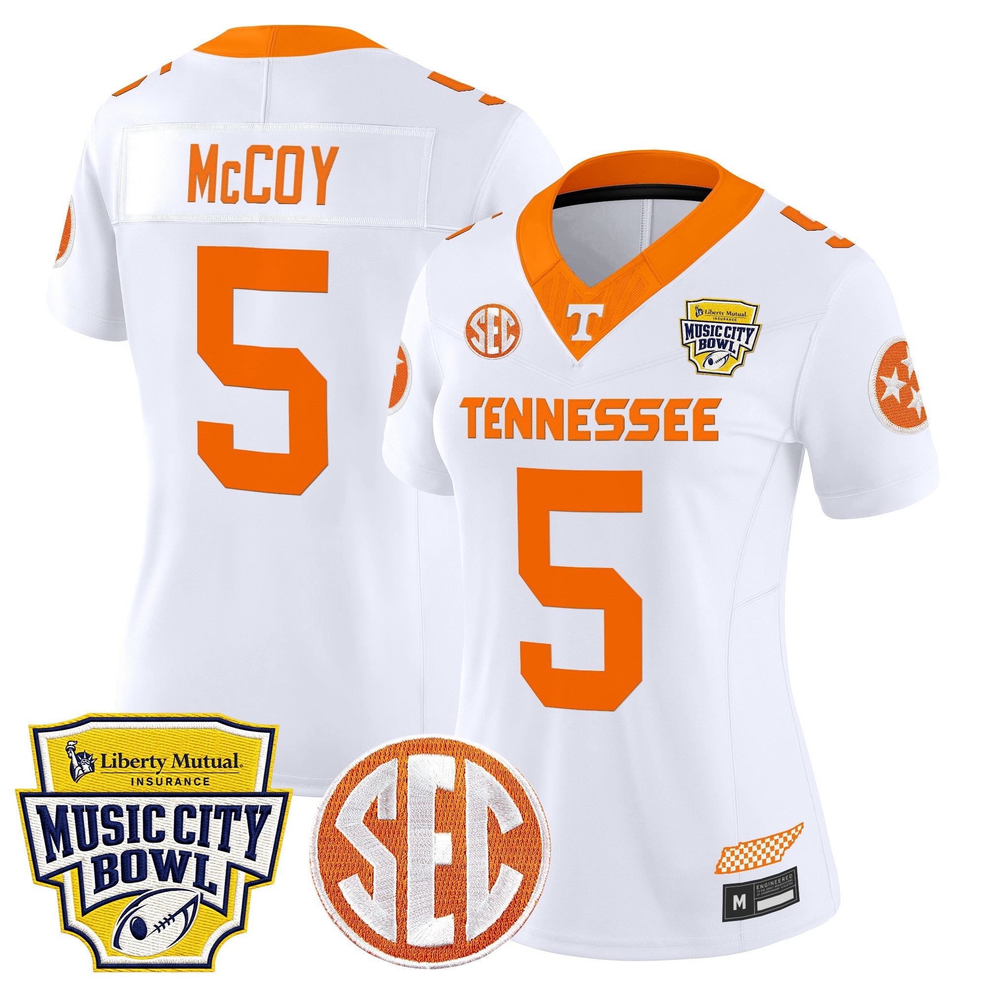 Women's Tennessee Volunteers 2025 Music City Bowl Vapor Limited Jersey - All Stitched