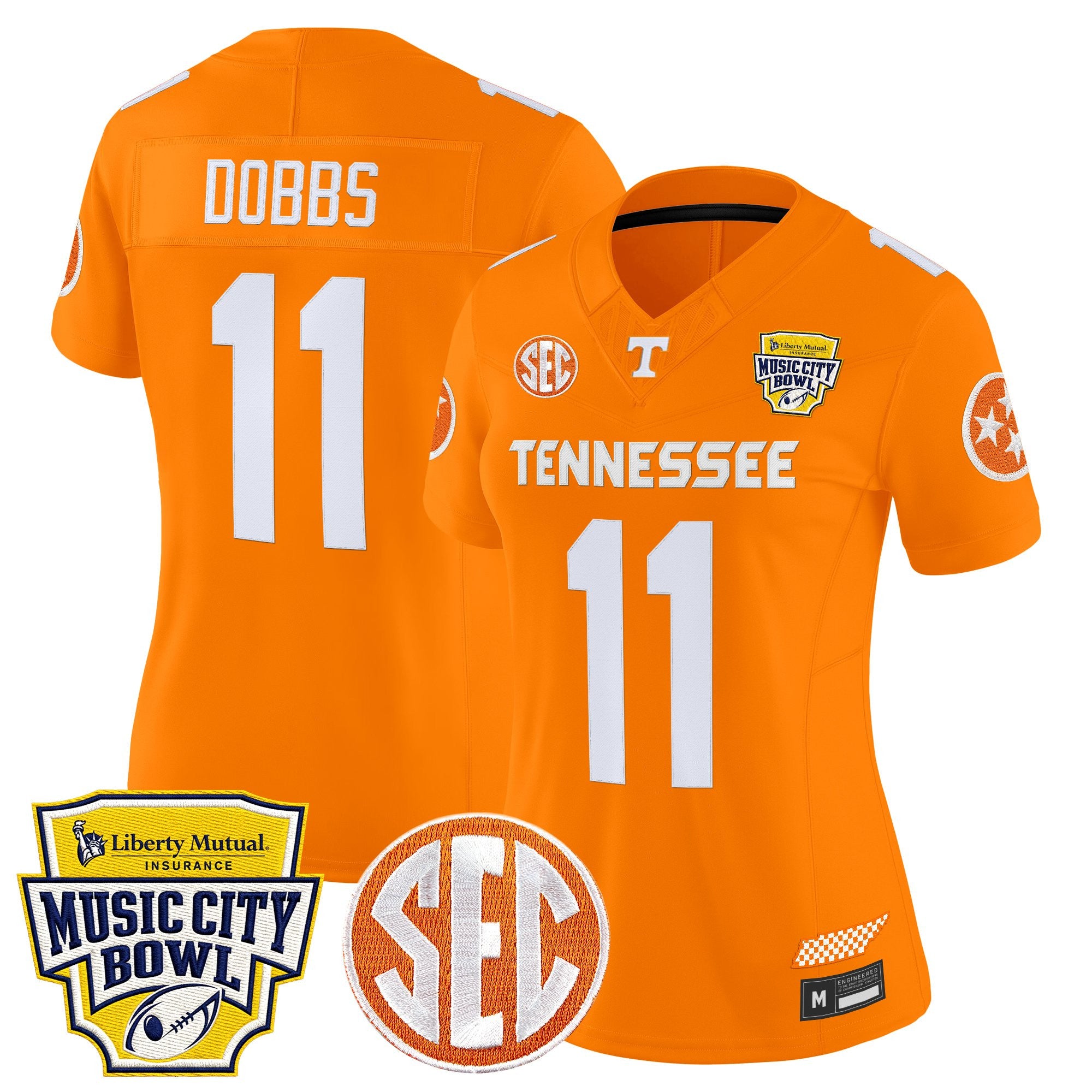 Women's Tennessee Volunteers 2025 Music City Bowl Vapor Limited Jersey - All Stitched