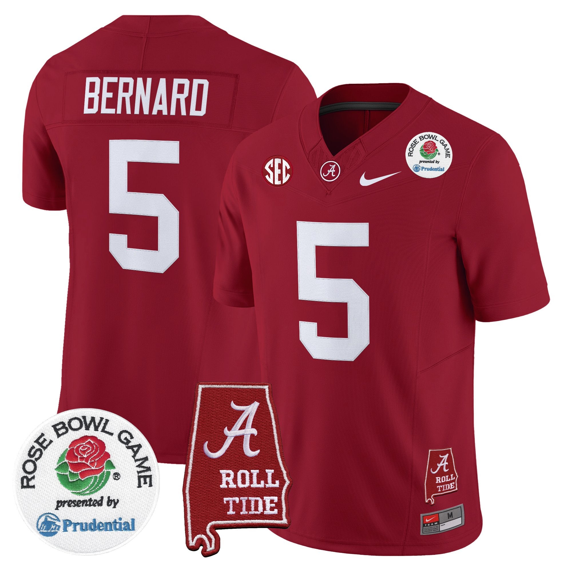 Men's Alabama Crimson Tide 2026 Rose Bowl Vapor Limited Jersey - All Stitched