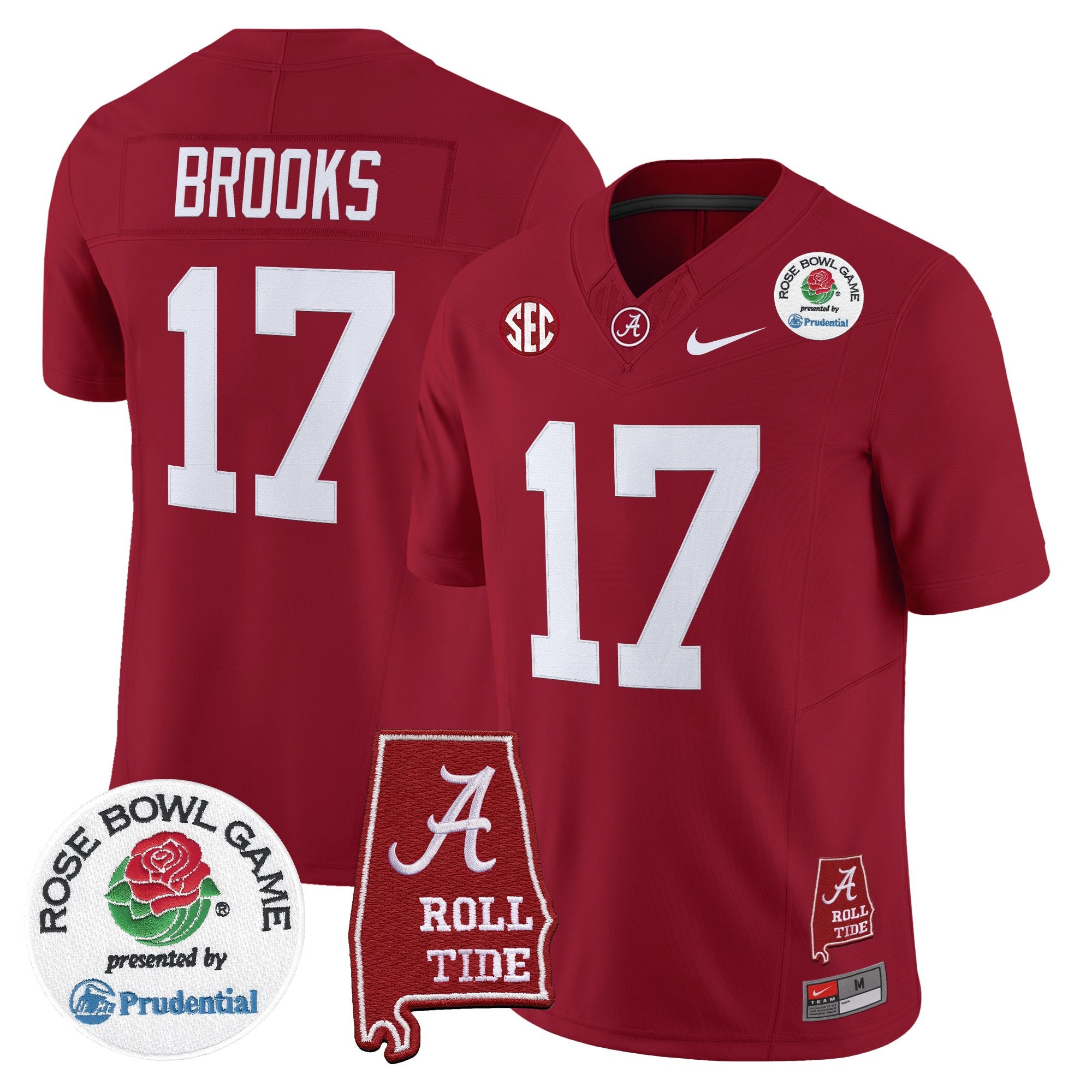 Men's Alabama Crimson Tide 2026 Rose Bowl Vapor Limited Jersey - All Stitched