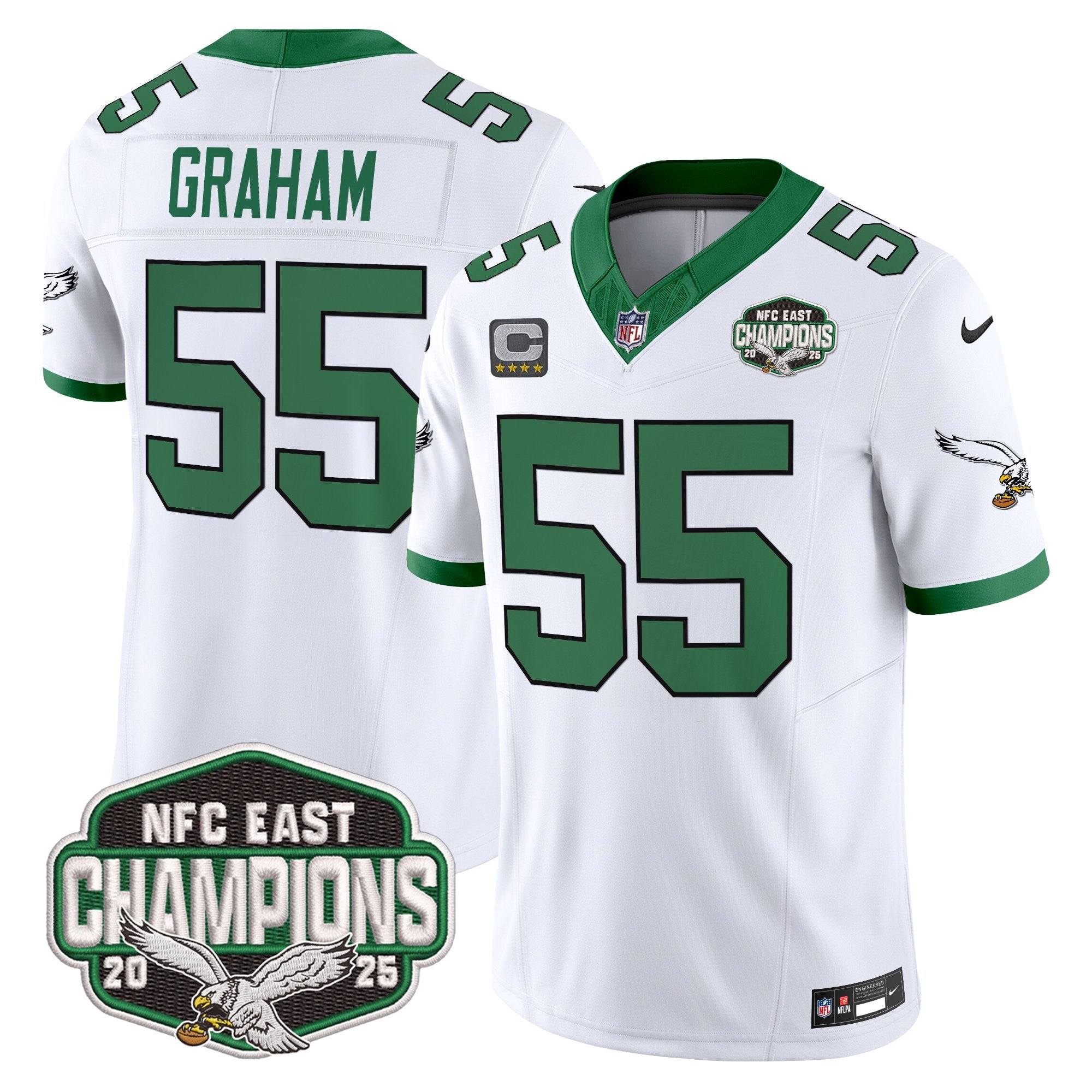 Men's Philadelphia Eagles 2025 NFC East Division Champions Vapor Limited Jersey - All Stitched