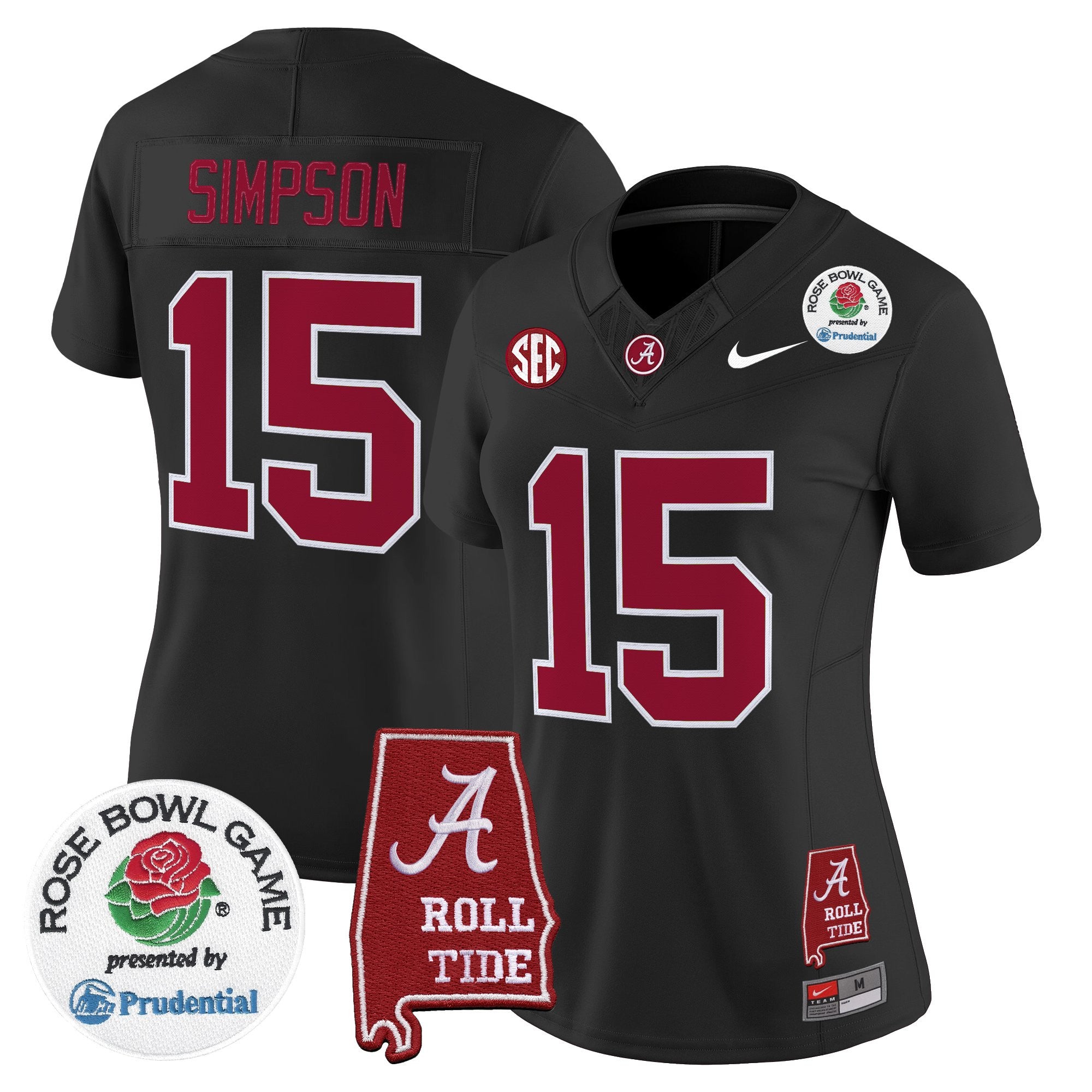 Women's Alabama Crimson Tide 2026 Rose Bowl Vapor Limited Jersey - All Stitched