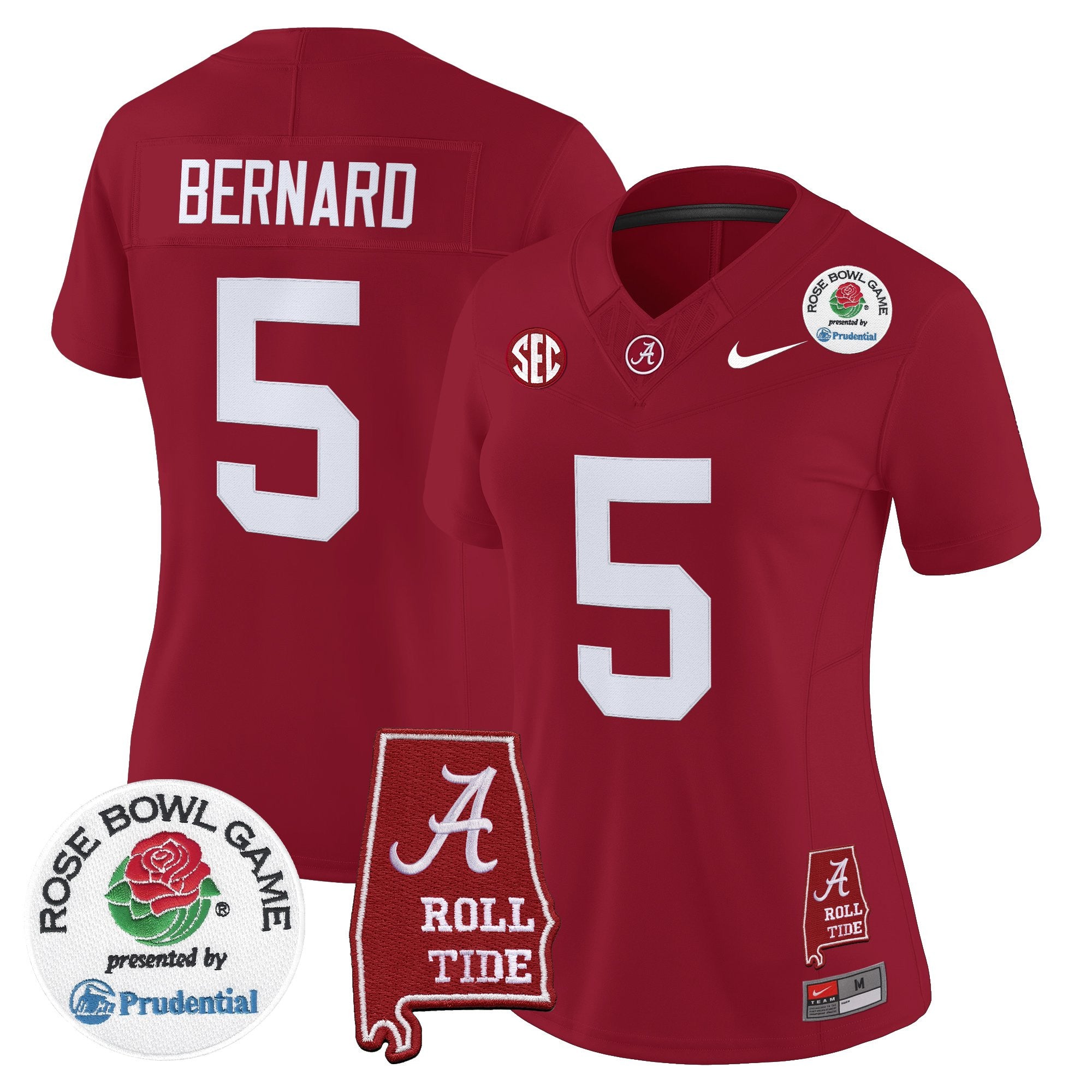 Women's Alabama Crimson Tide 2026 Rose Bowl Vapor Limited Jersey - All Stitched