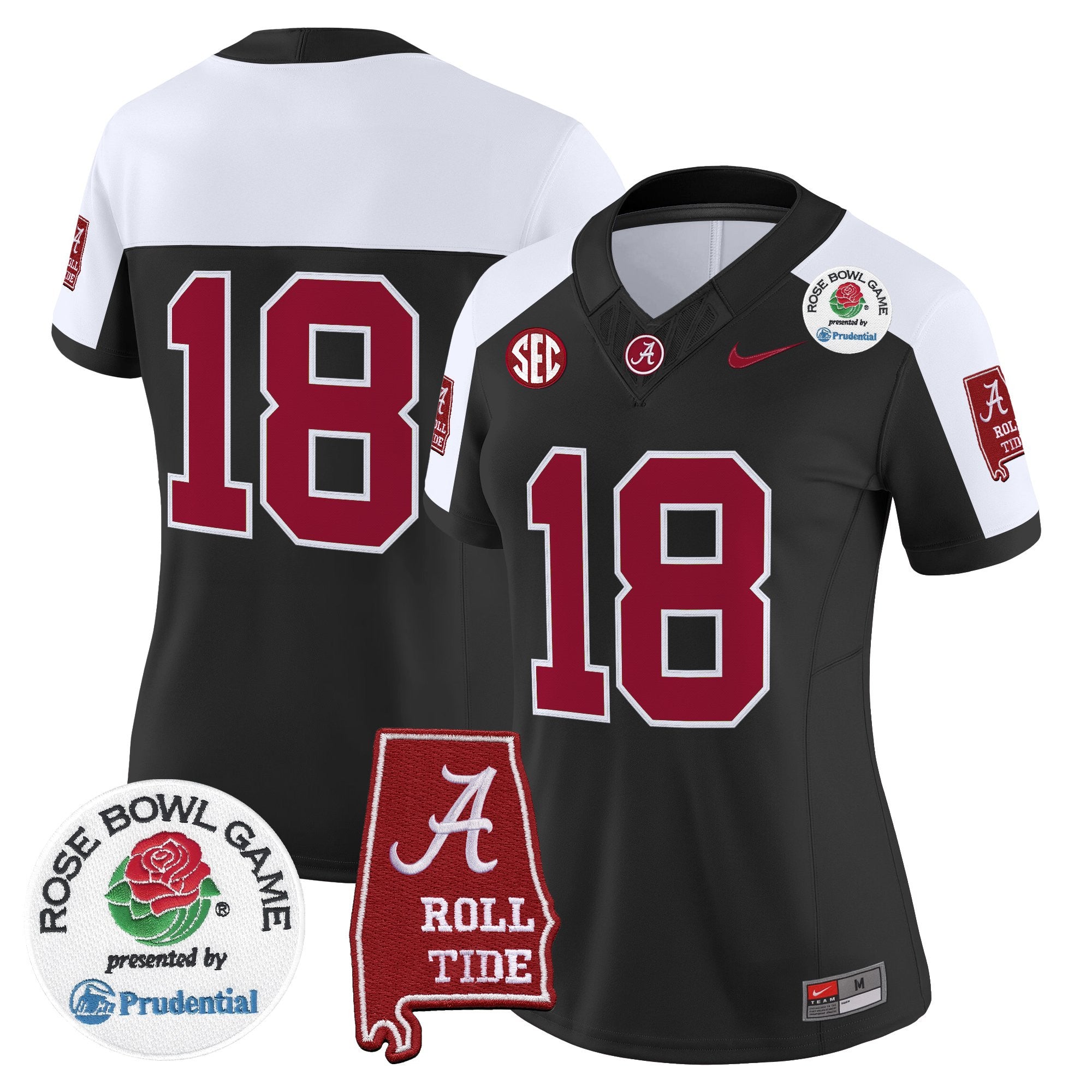 Women's Alabama Crimson Tide 2026 Rose Bowl Vapor Limited Jersey - All Stitched