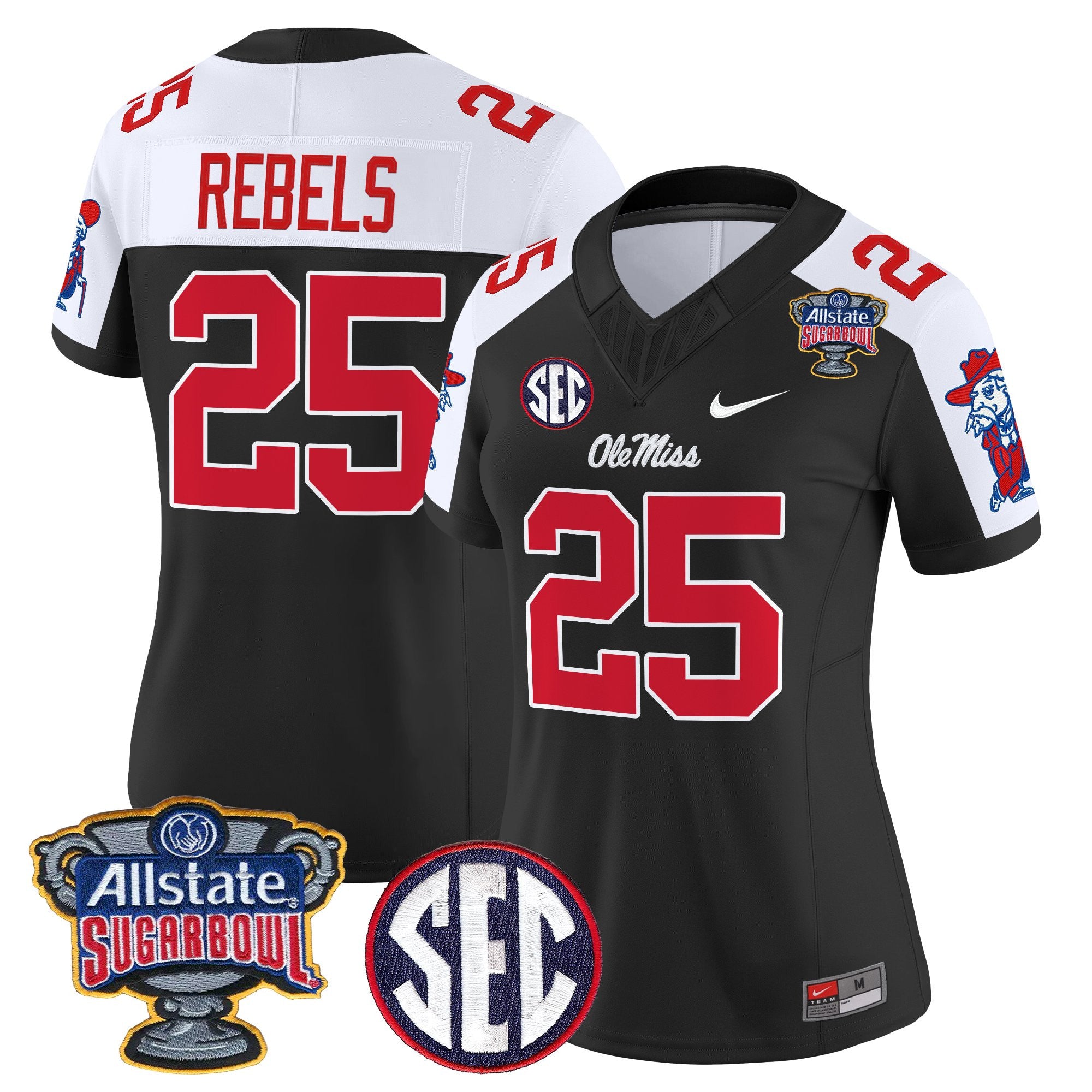 Women's Ole Miss Rebels 2026 Sugar Bowl Vapor Limited Jersey - All Stitched