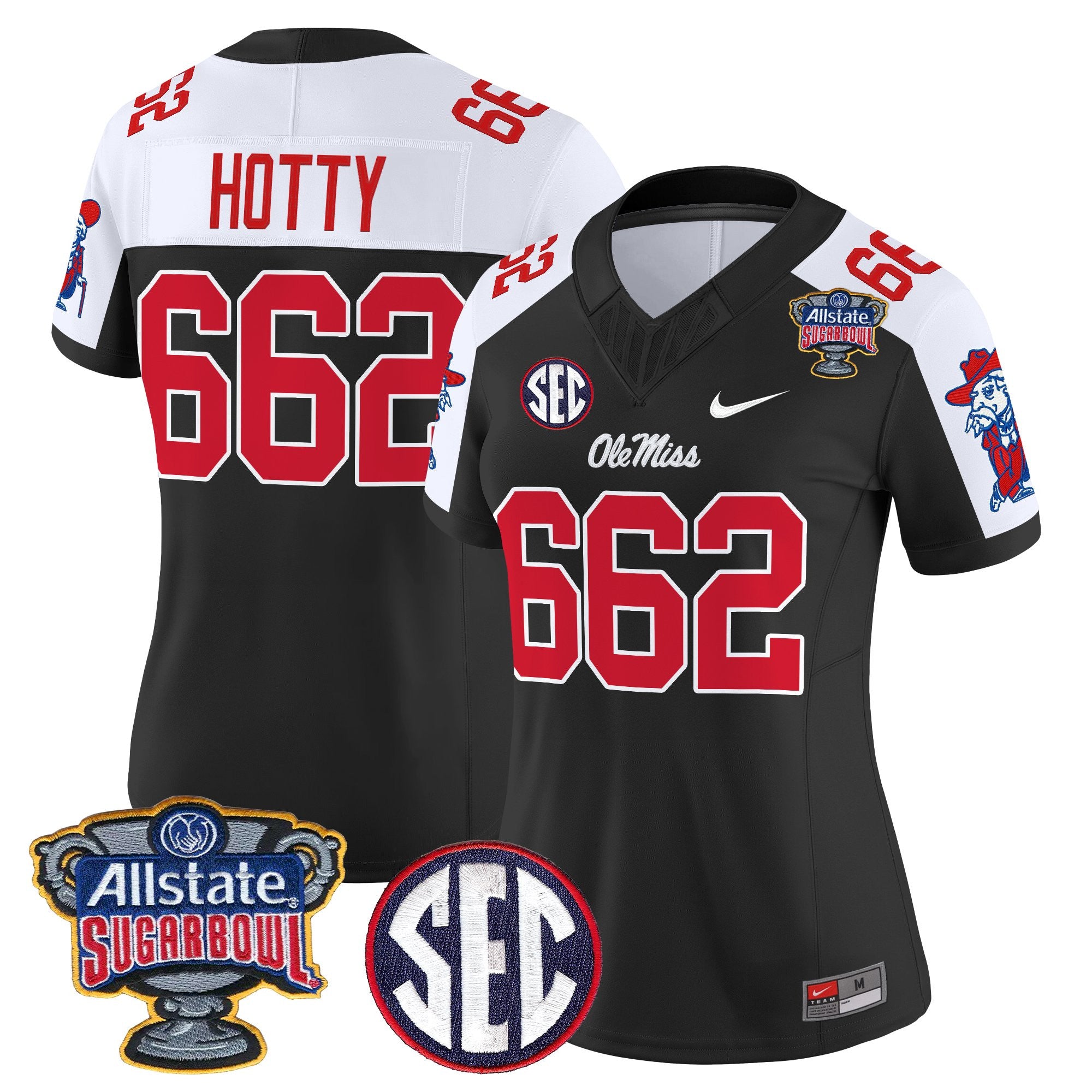 Women's Ole Miss Rebels 2026 Sugar Bowl Vapor Limited Jersey - All Stitched