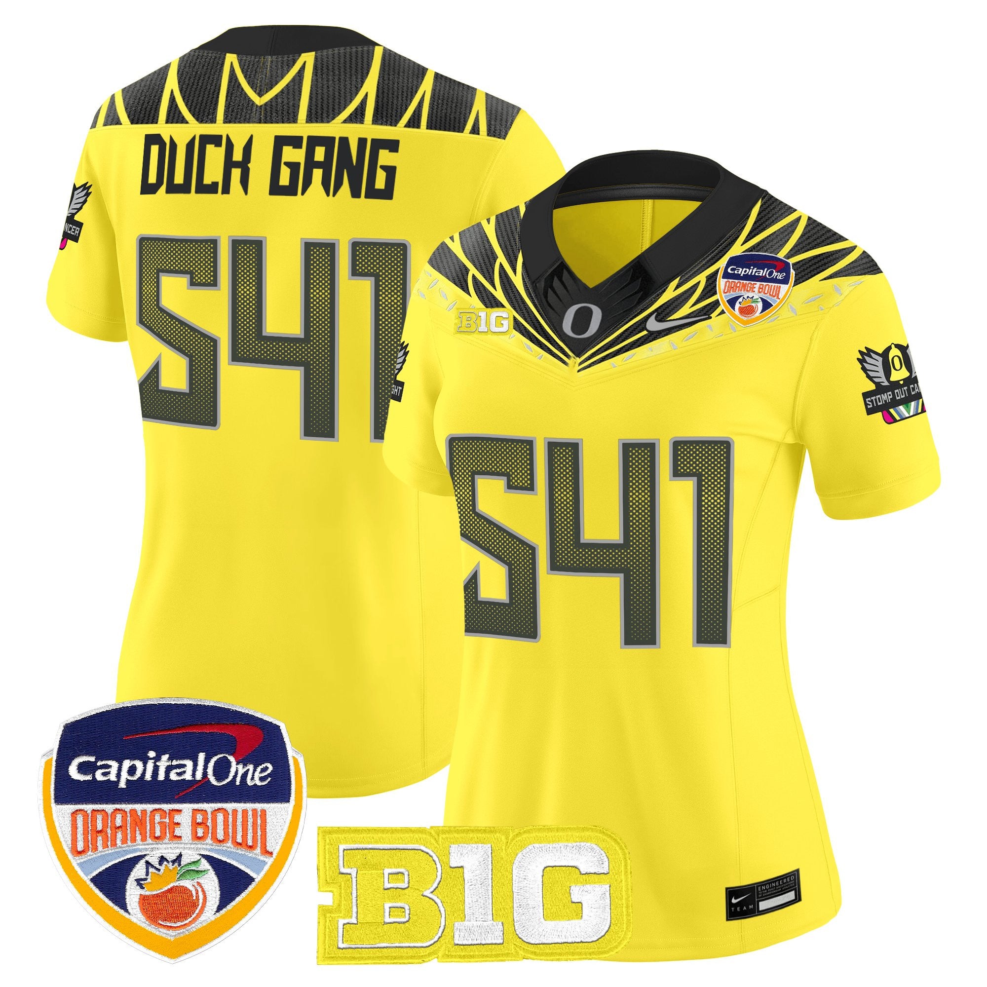 Women's Oregon Ducks 2026 Orange Bowl Vapor Limited Jersey - All Stitched