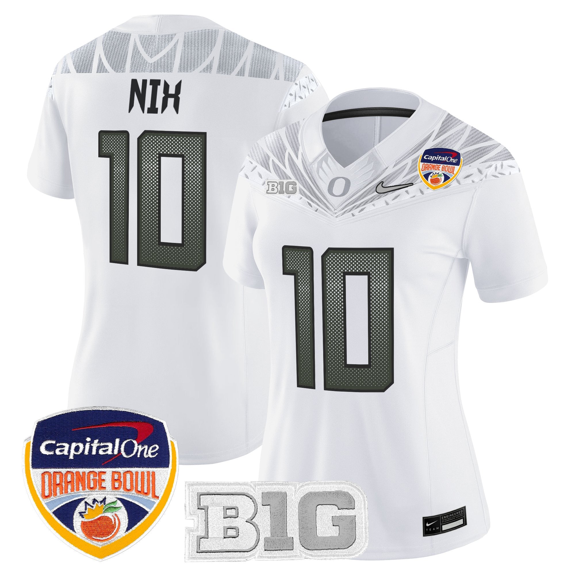Women's Oregon Ducks 2026 Orange Bowl Vapor Limited Jersey - All Stitched