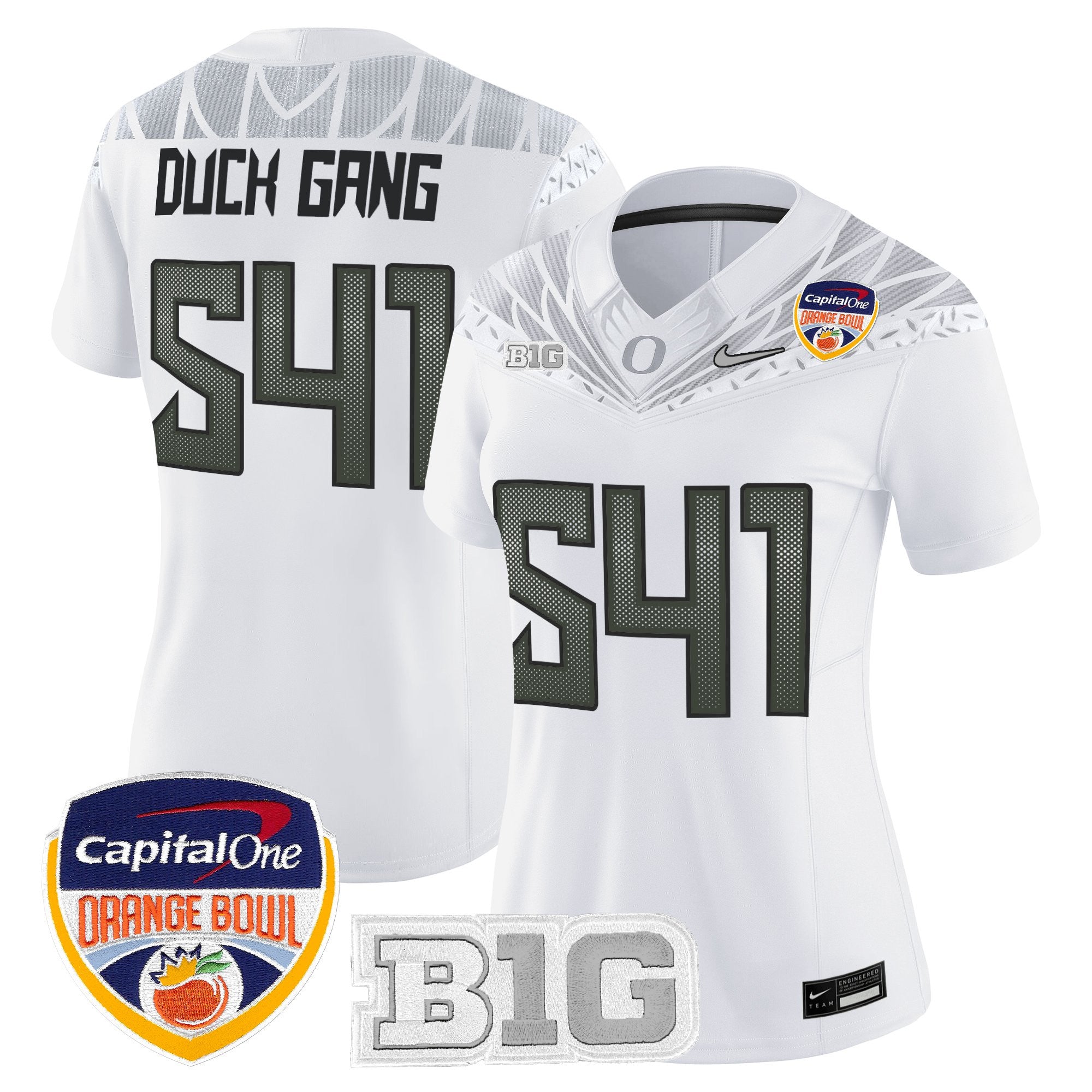 Women's Oregon Ducks 2026 Orange Bowl Vapor Limited Jersey - All Stitched