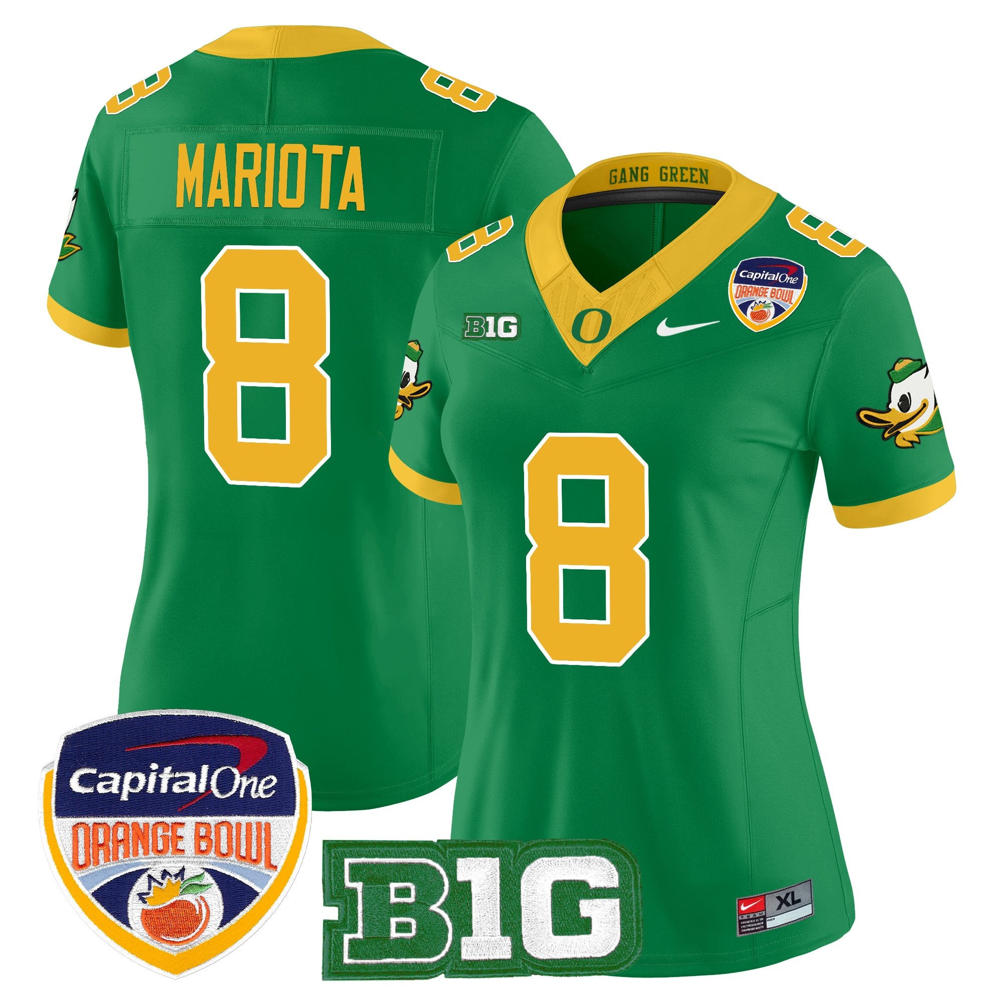 Women's Oregon Ducks 2026 Orange Bowl Vapor Limited Jersey - All Stitched