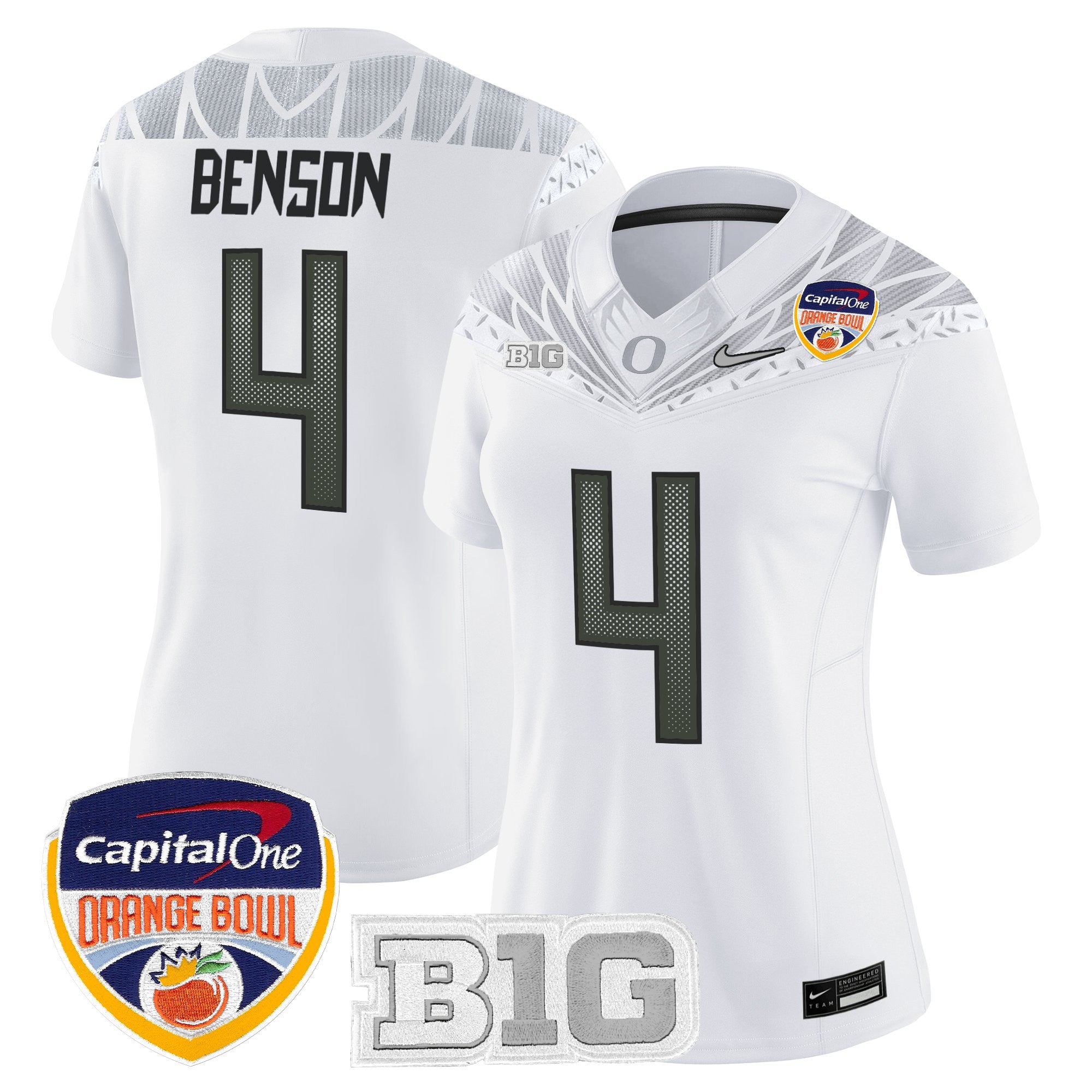 Women's Oregon Ducks 2026 Orange Bowl Vapor Limited Jersey - All Stitched
