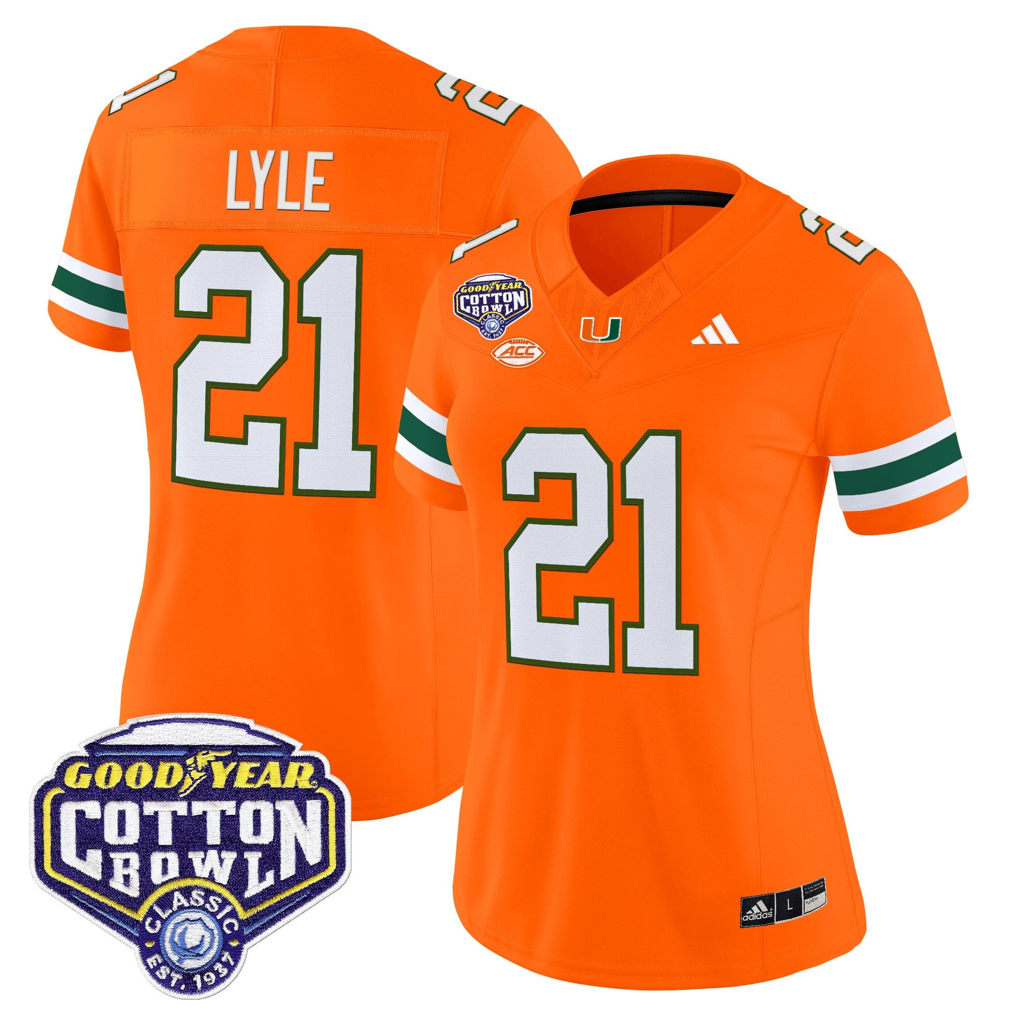 Women's Miami Hurricanes 2025 Cotton Bowl Vapor Limited Jersey - All Stitched