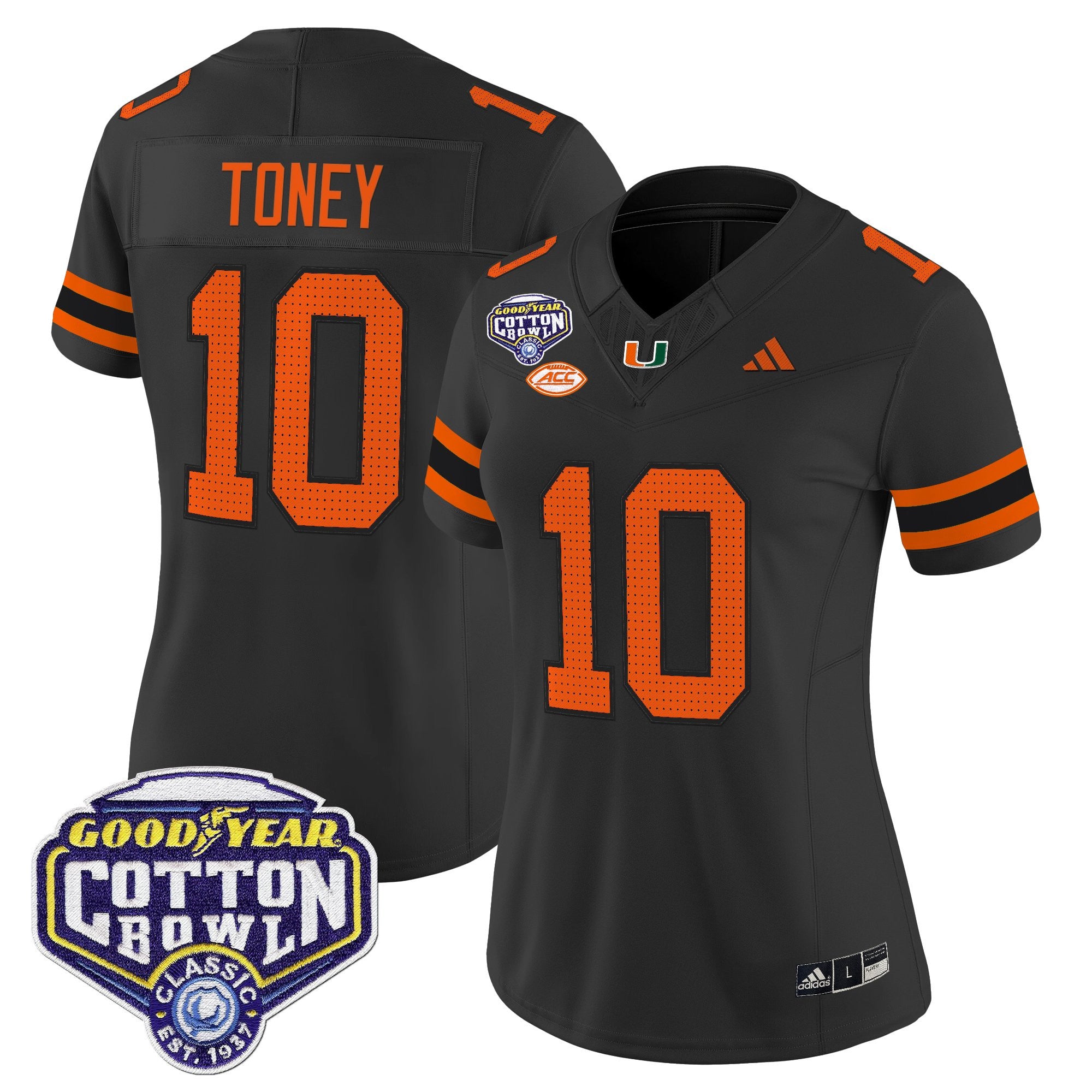 Women's Miami Hurricanes 2025 Cotton Bowl Vapor Limited Jersey - All Stitched
