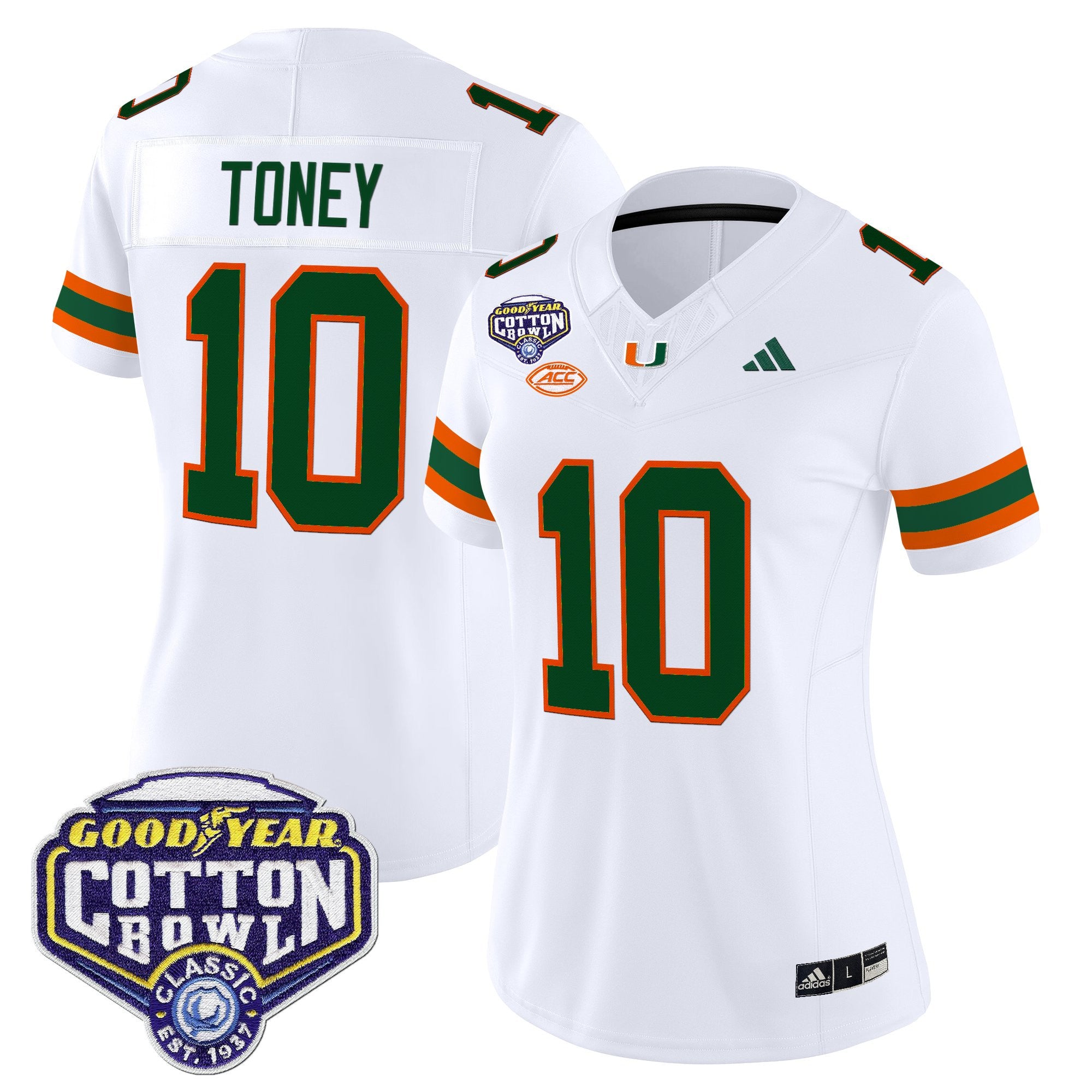 Women's Miami Hurricanes 2025 Cotton Bowl Vapor Limited Jersey - All Stitched