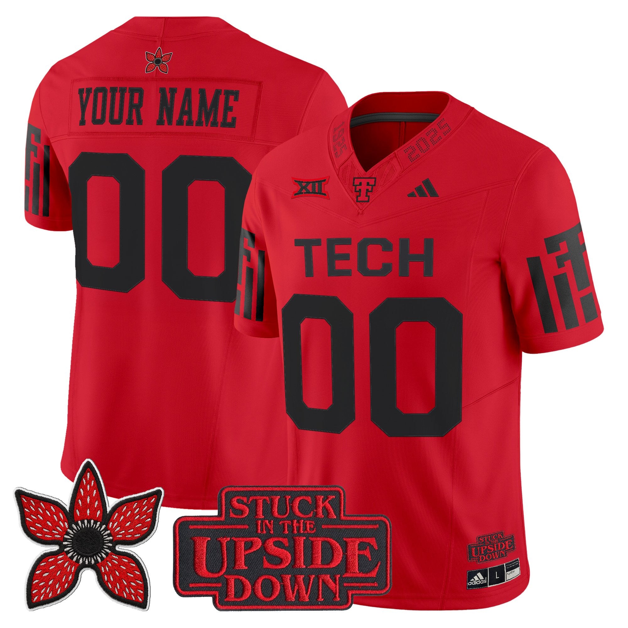 Texas Tech Red Raiders 'Stranger Things Edition' Vapor Limited Custom Jersey - All Stitched